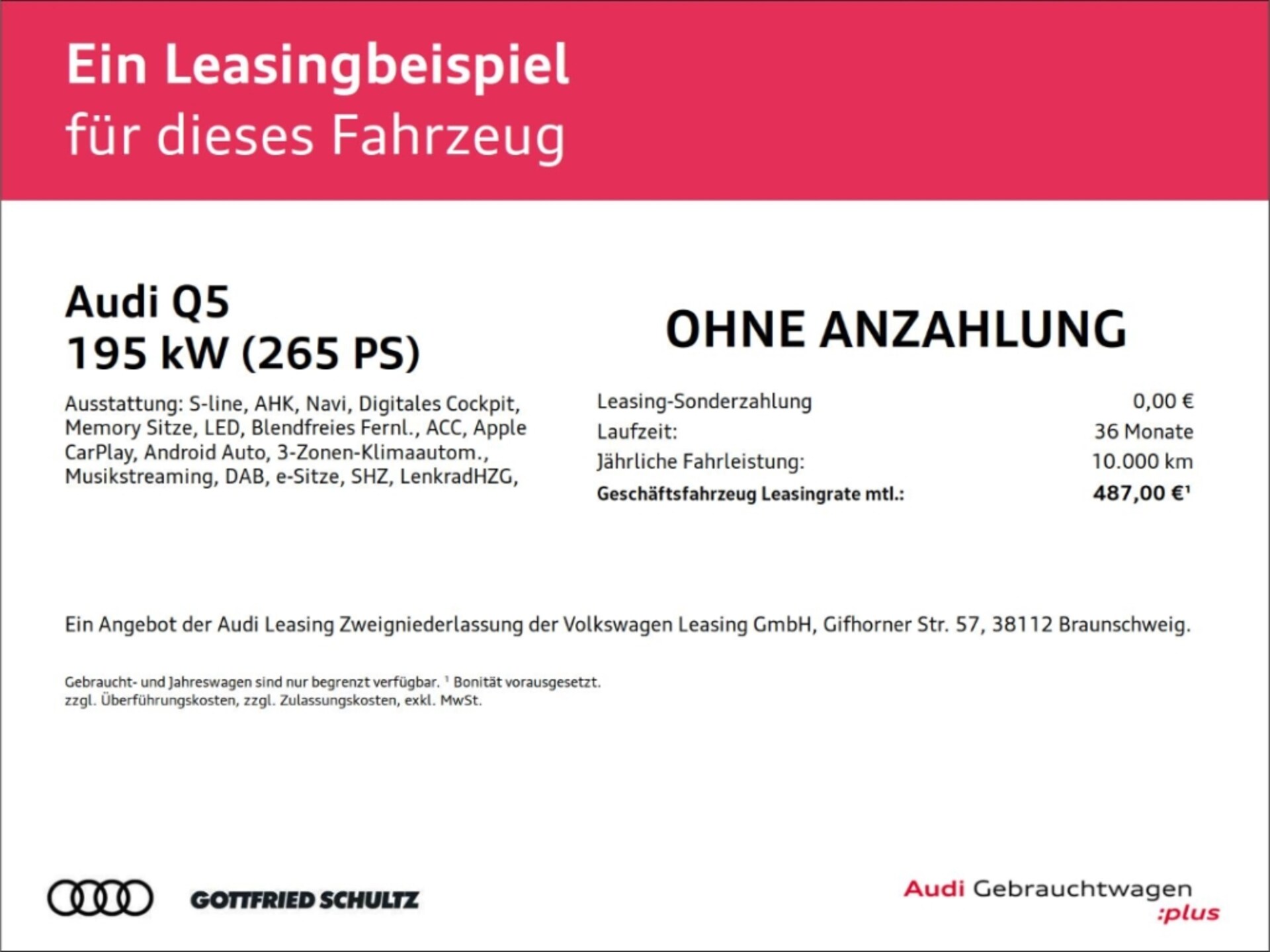 Audi Q5 TFSI e S line