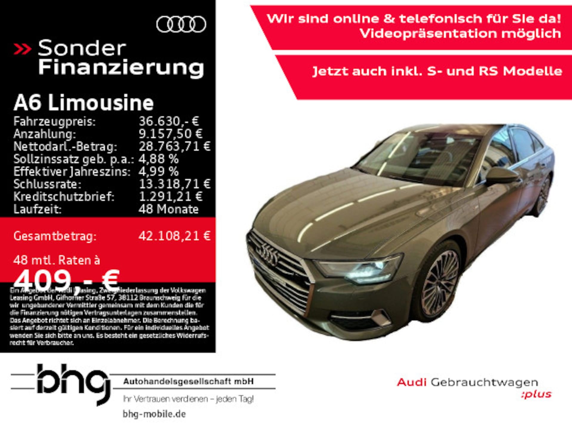 Audi A6 Limousine TFSI e Advanced