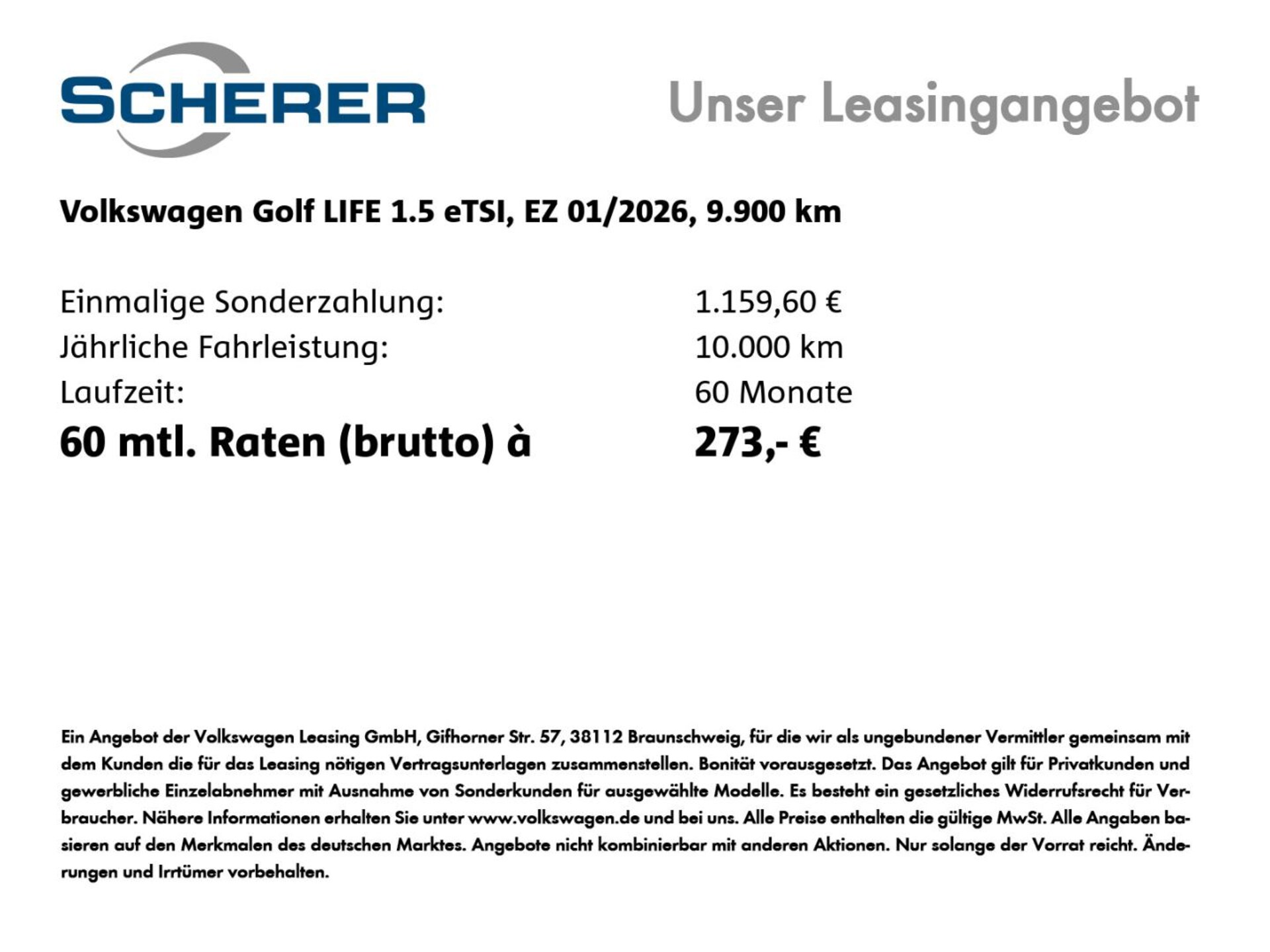 Volkswagen Golf Life