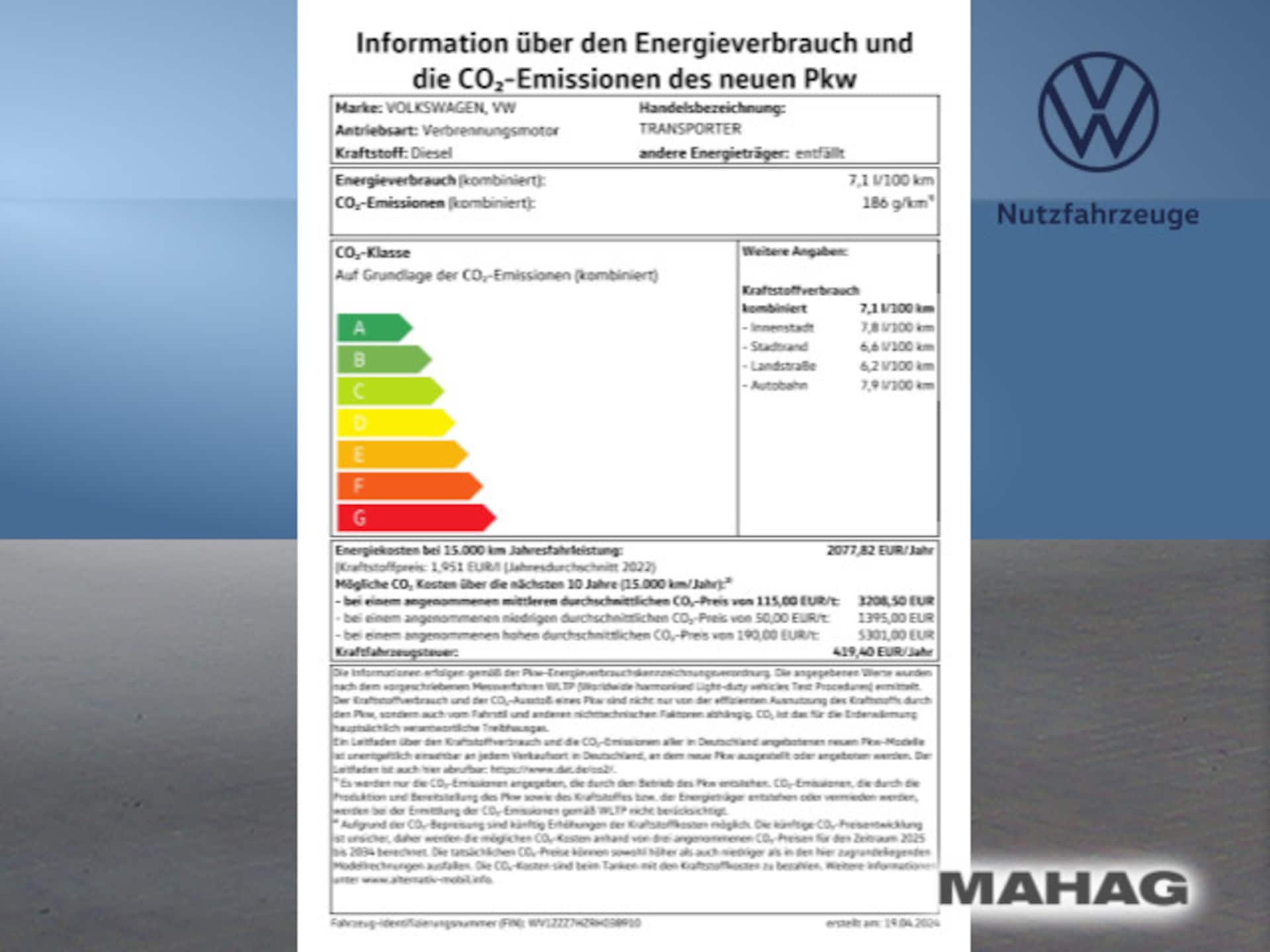 Volkswagen T6.1 Transporter Kasten langer Radstand