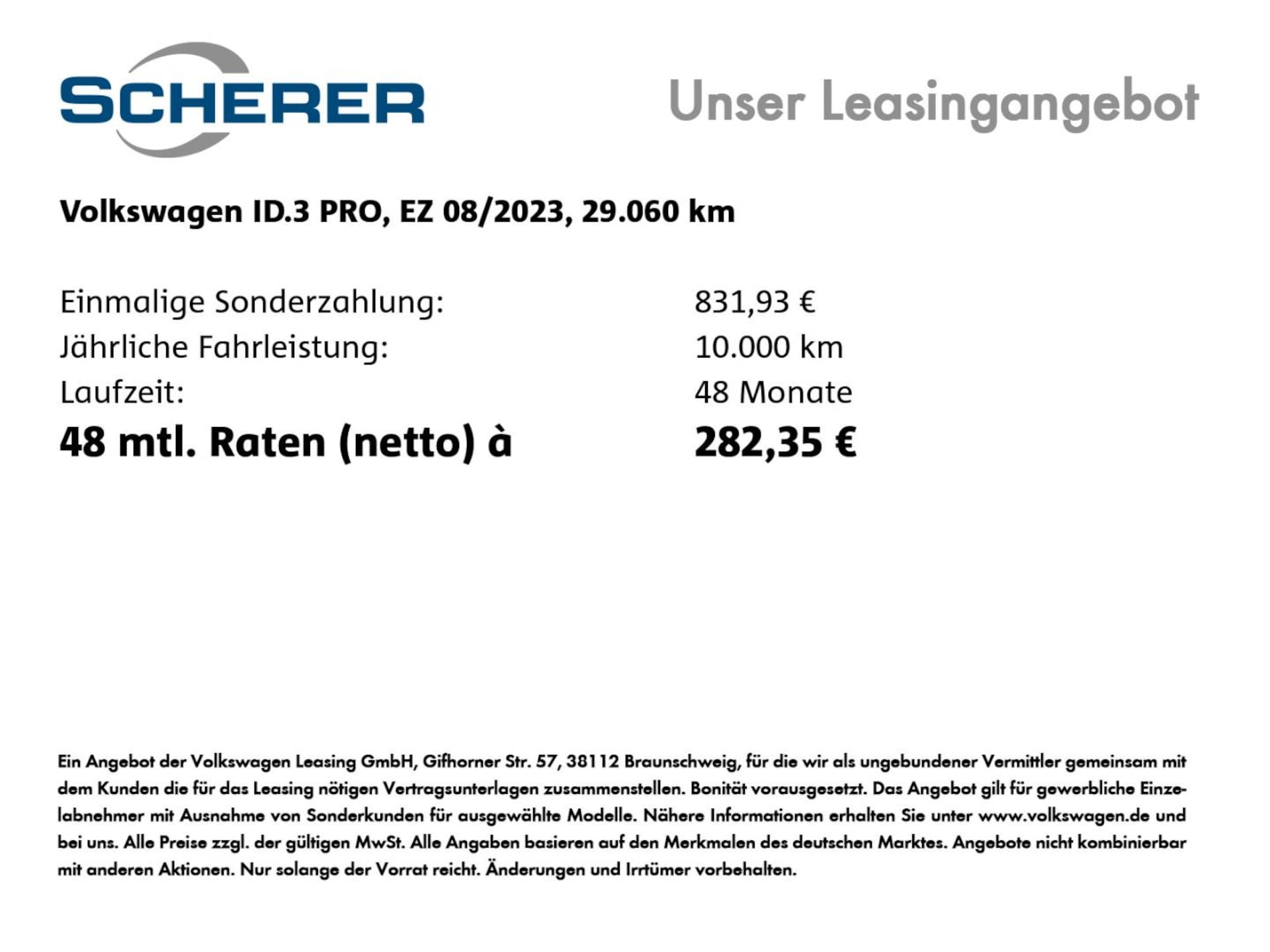 Volkswagen ID.3 Pro