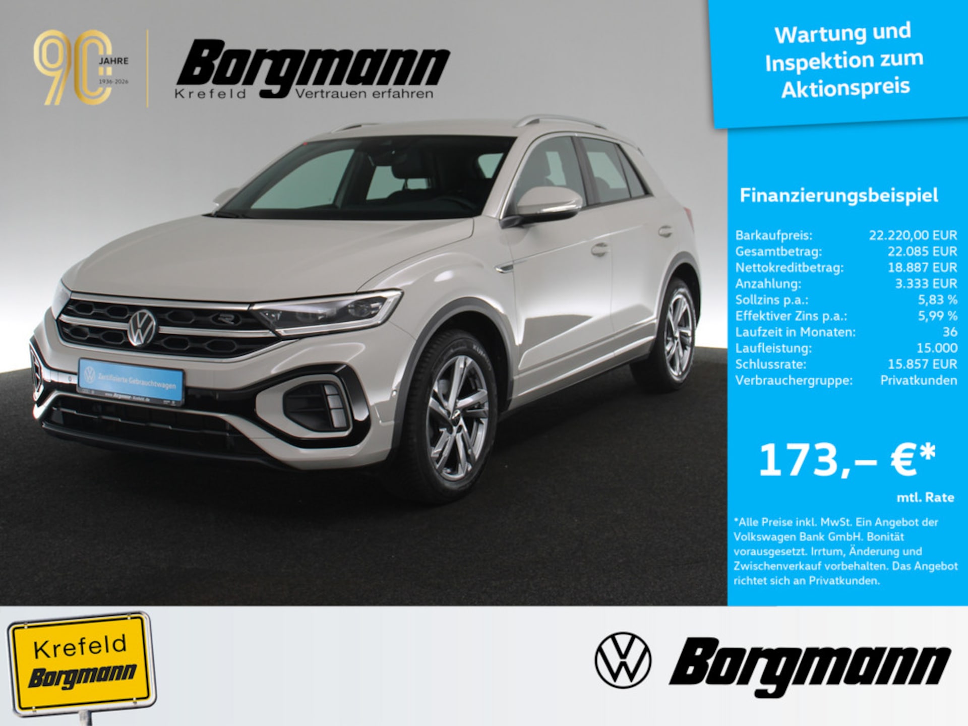 Volkswagen T-Roc 2024 — T-Roc 1.0 TSI R-Line LED ACC SHZ PDC KLIMA