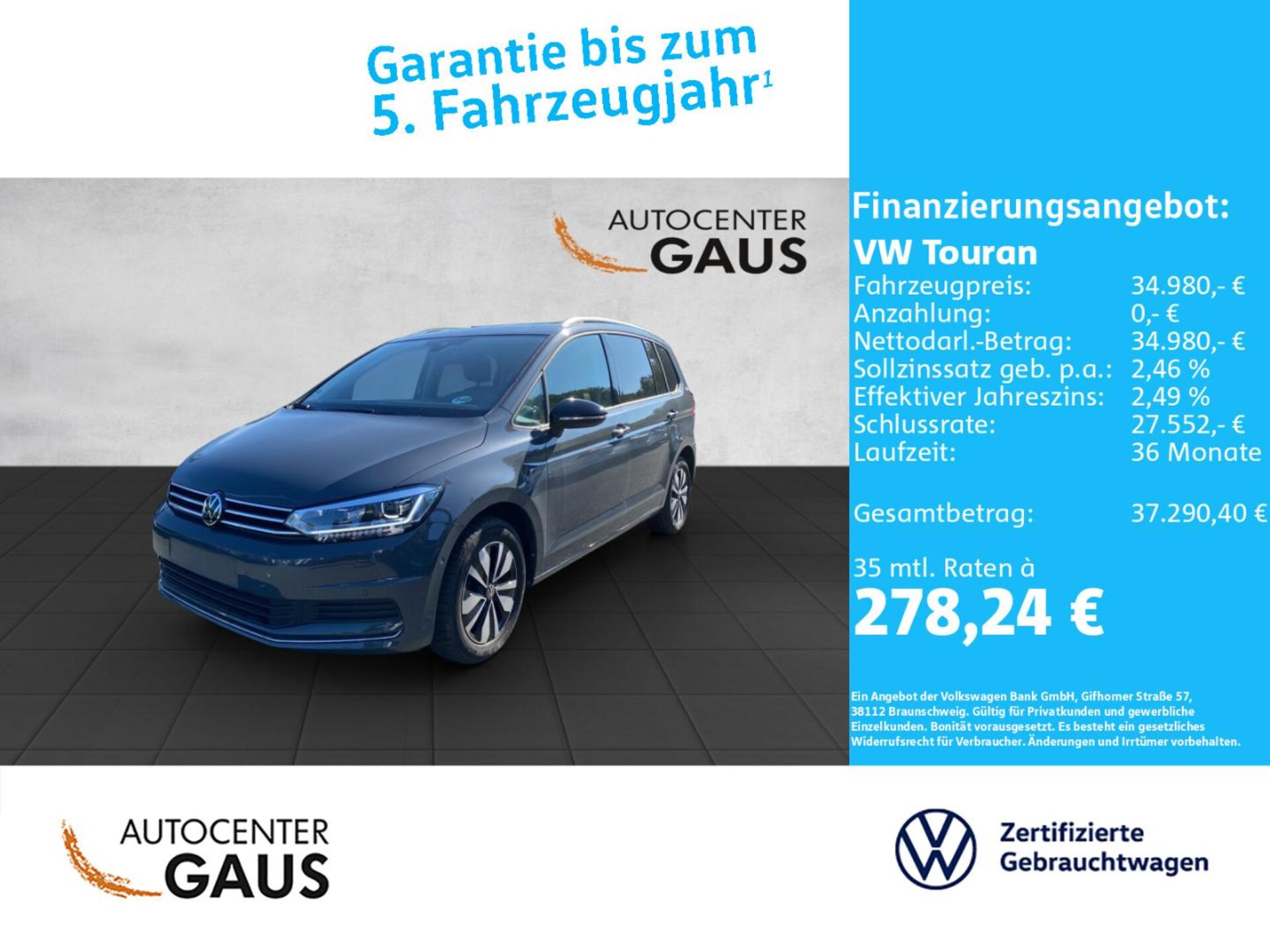 Volkswagen Touran Comfortline