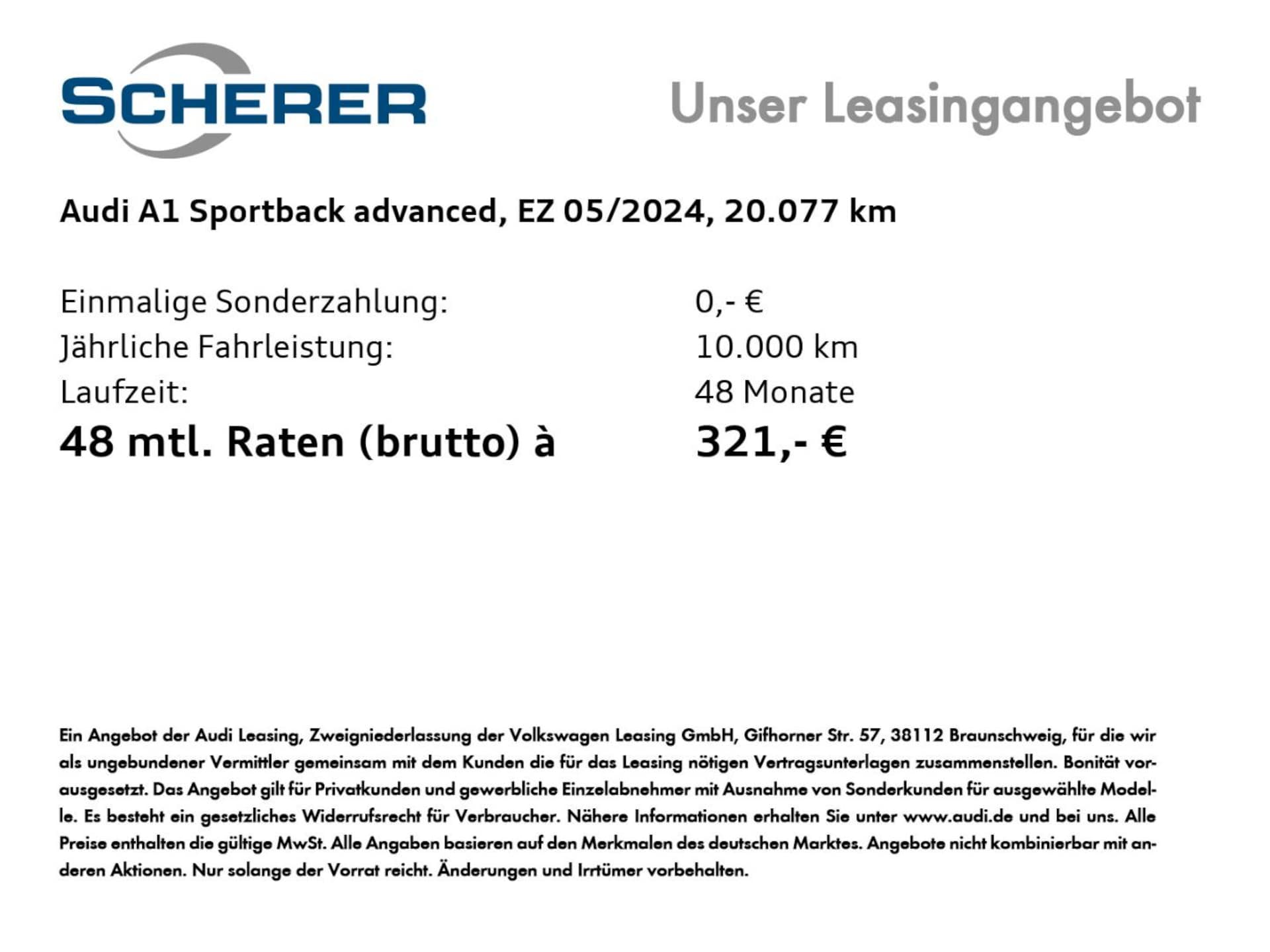 Audi A1 Sportback Advanced