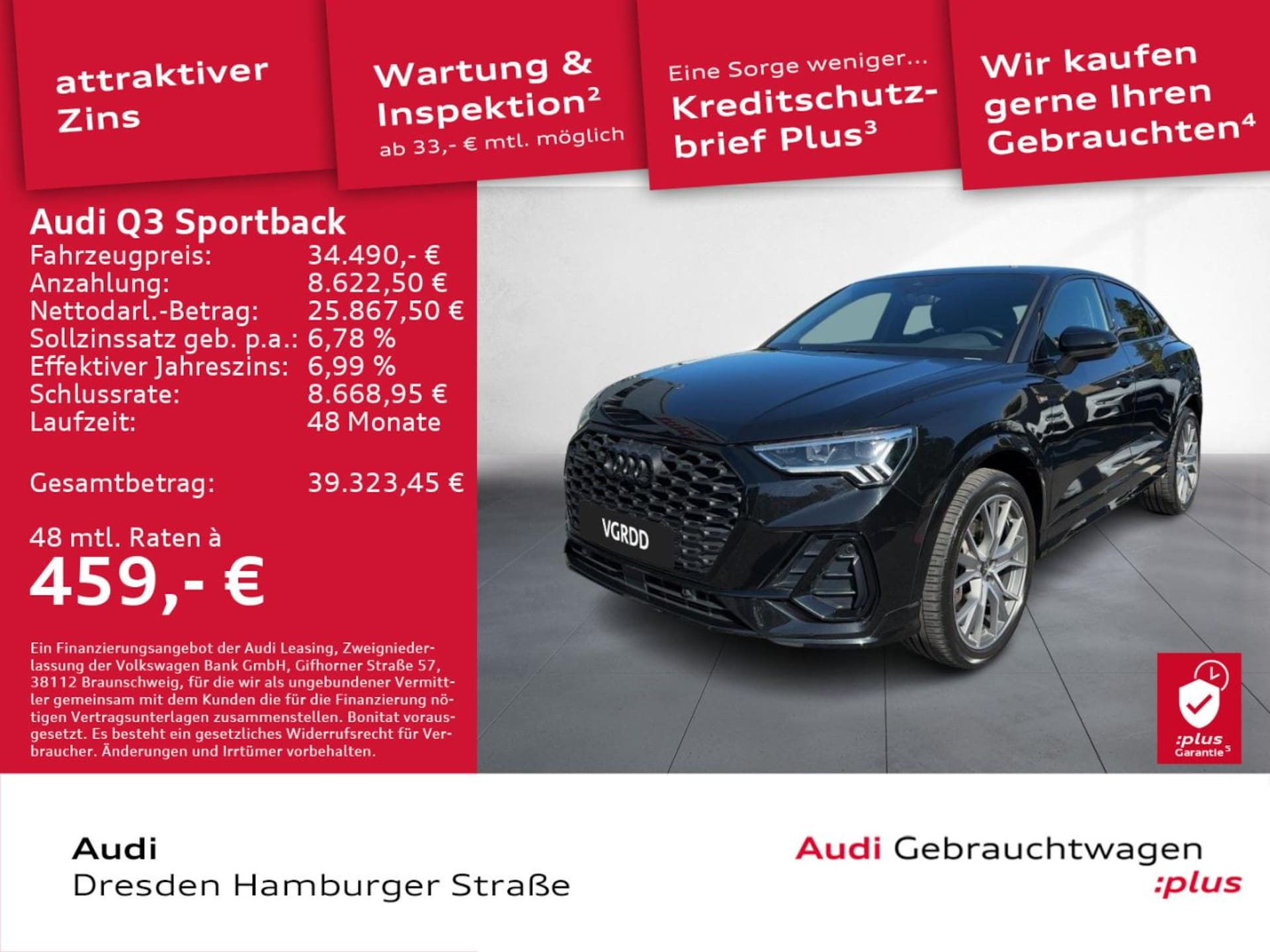Audi Q3 Sportback S line