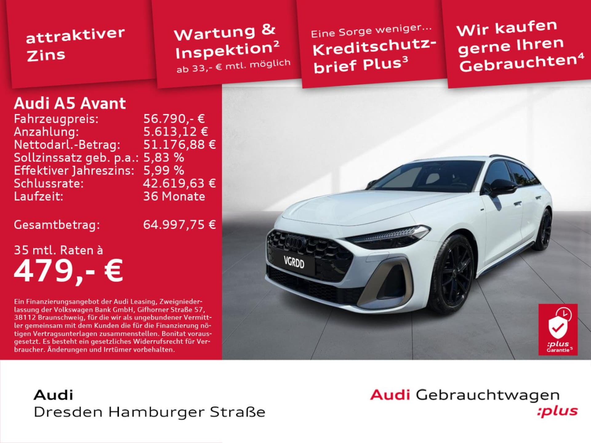 Audi A5 Avant e-hybrid edition one