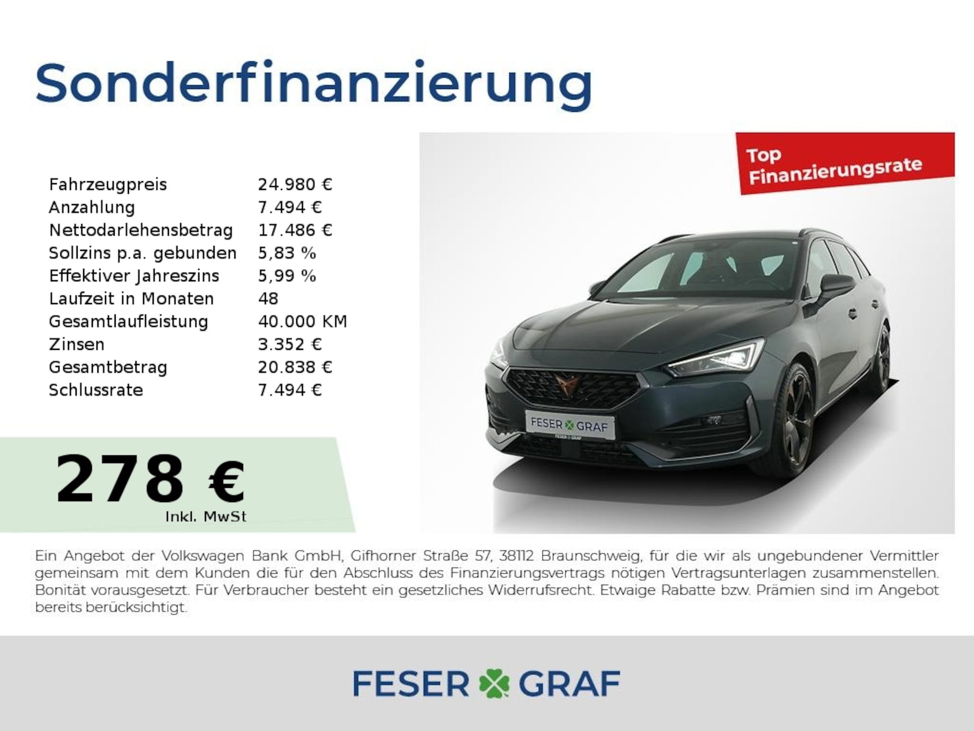 Cupra Leon Sportstourer 2023 — Leon ST 1.5eTSI DSG Matrix-LED/Navi/Kamera/Beats