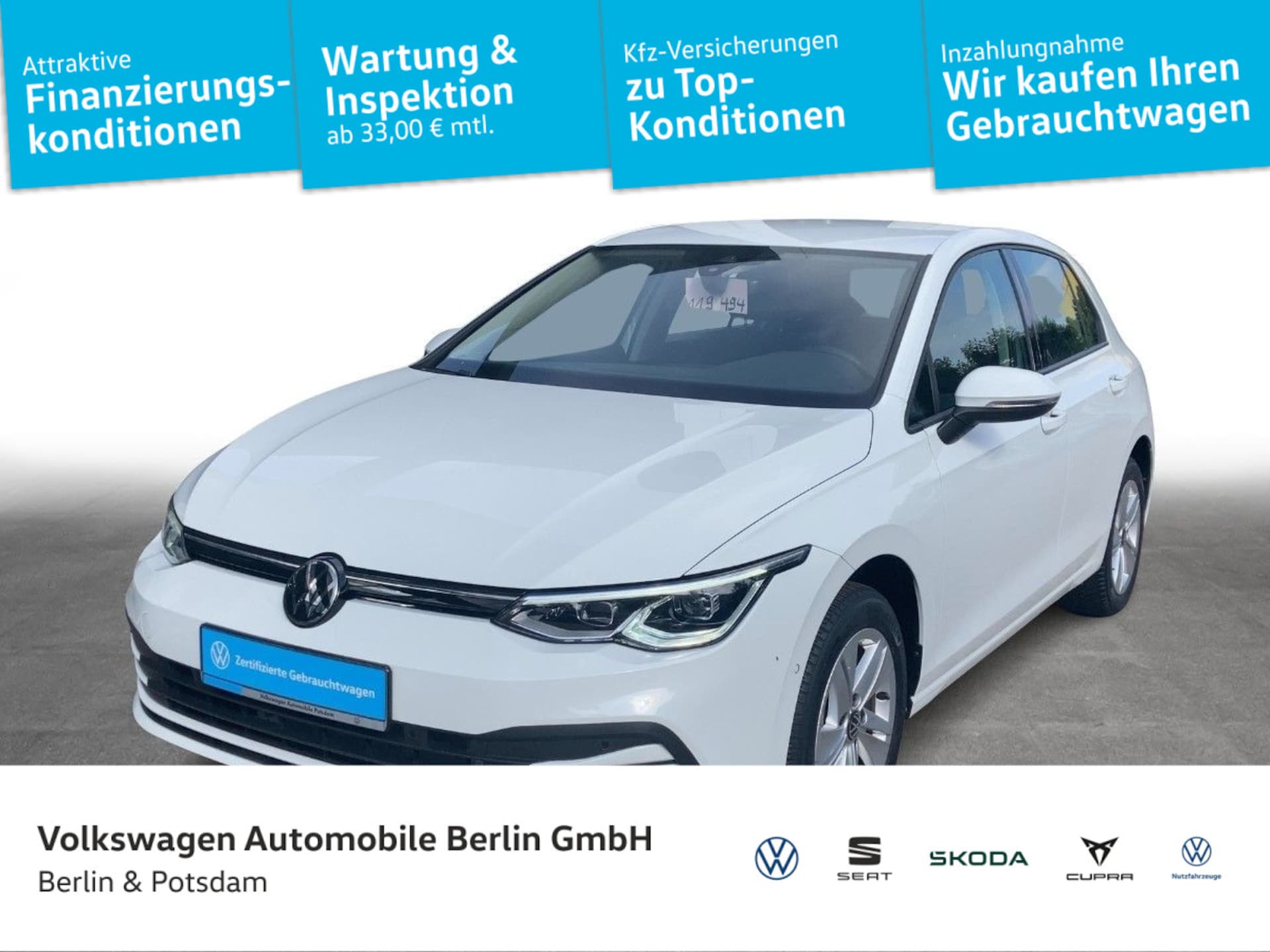 Volkswagen Golf 2023 — Golf VIII 1.5 eTSI Life DSF LED Navi ACC Connect