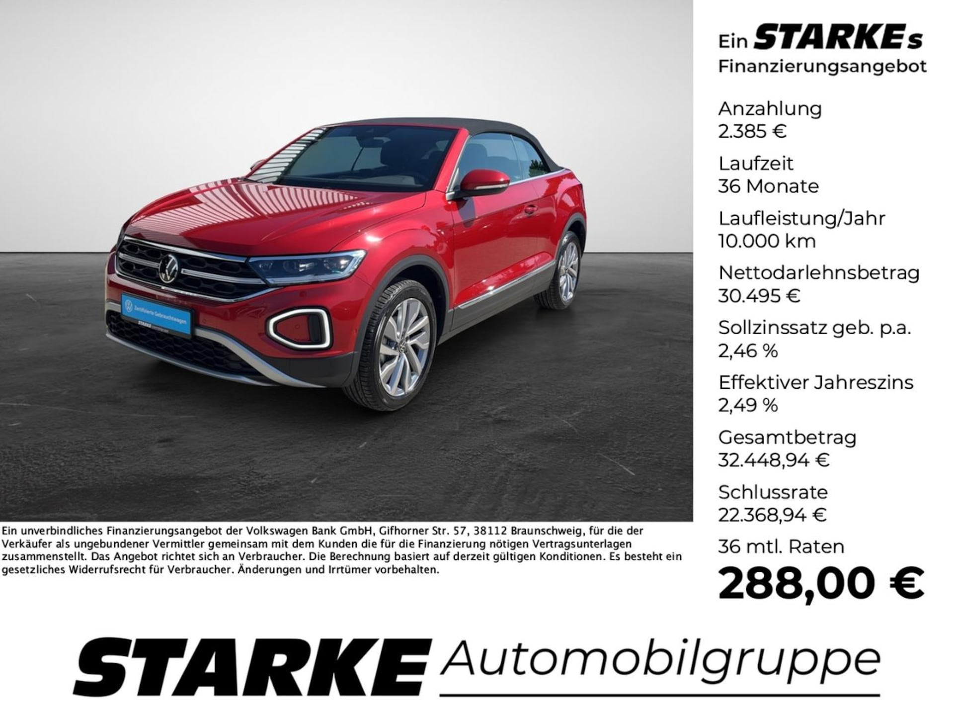 Volkswagen T-Roc Cabriolet Style