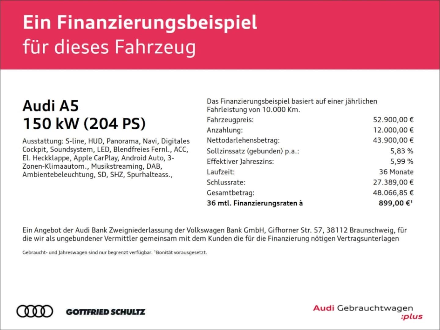 Bild über Audi A5 Limousine TDI quattro 150 kW S tronic - für weitere Informationen kontaktieren Sie den Audi Partner