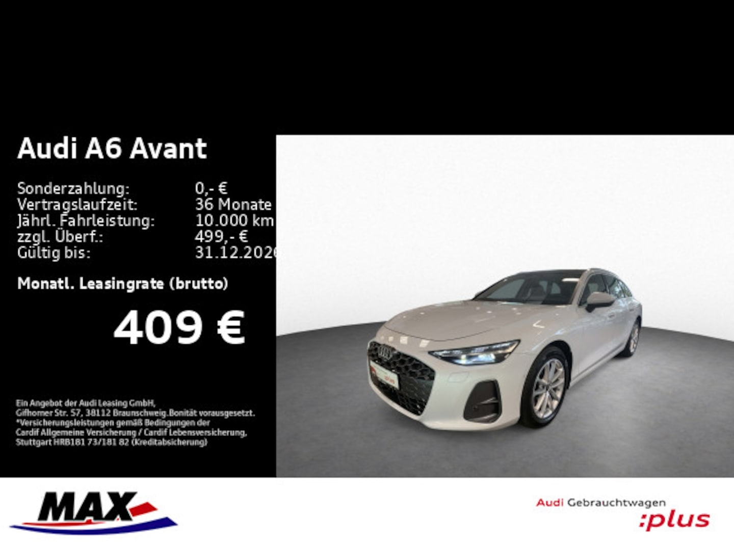 Bild über Audi A6 Avant TDI 150 kW S tronic - für weitere Informationen kontaktieren Sie den Audi Partner