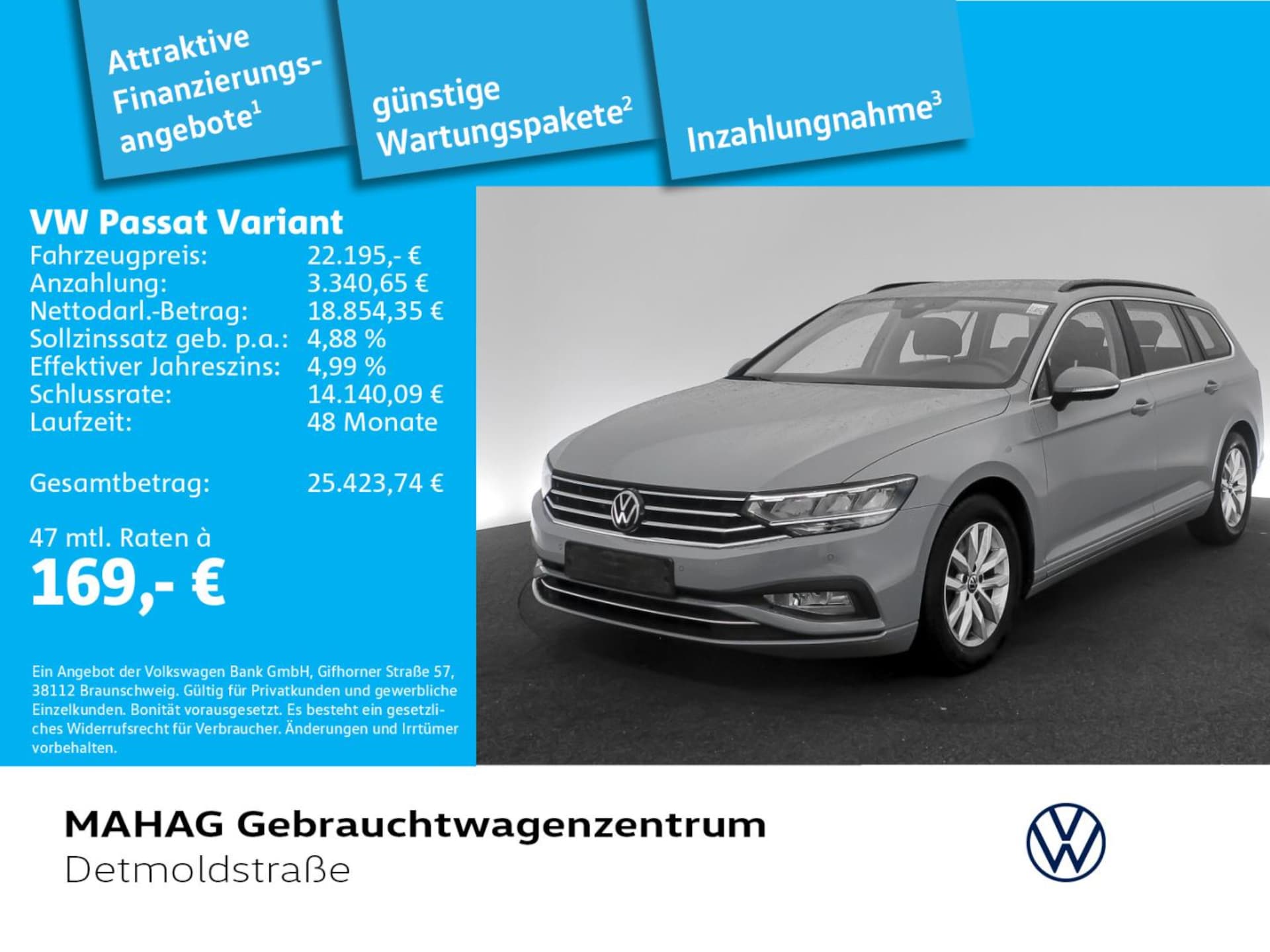 Volkswagen Passat Variant 2023 — Passat Variant Business 1.5 TSI LED Navi ParkPilot RearView App DSG
