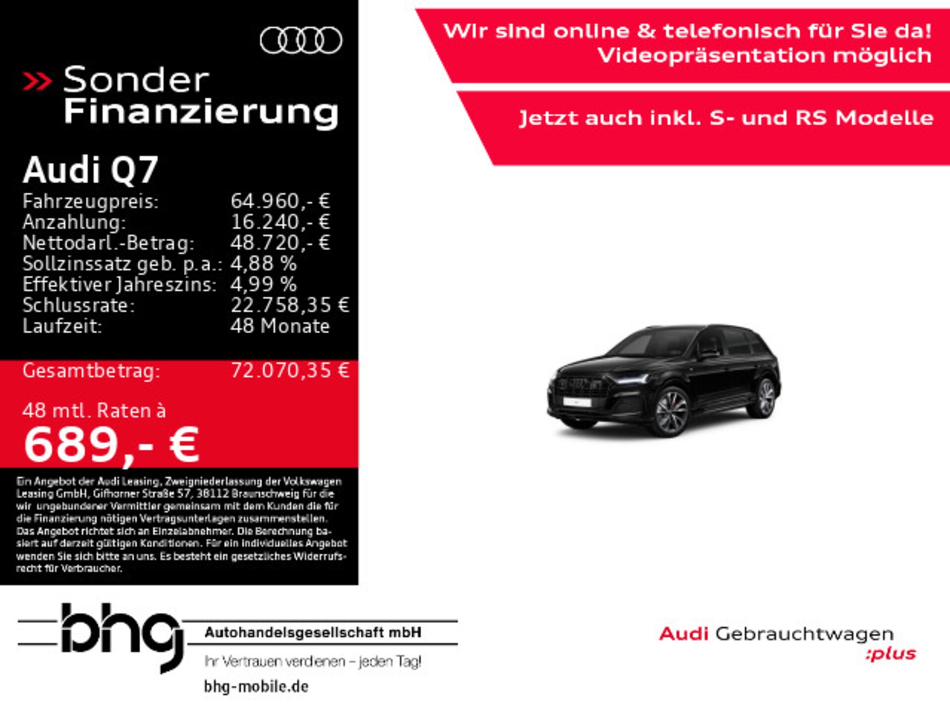 Audi Q7 SUV S line