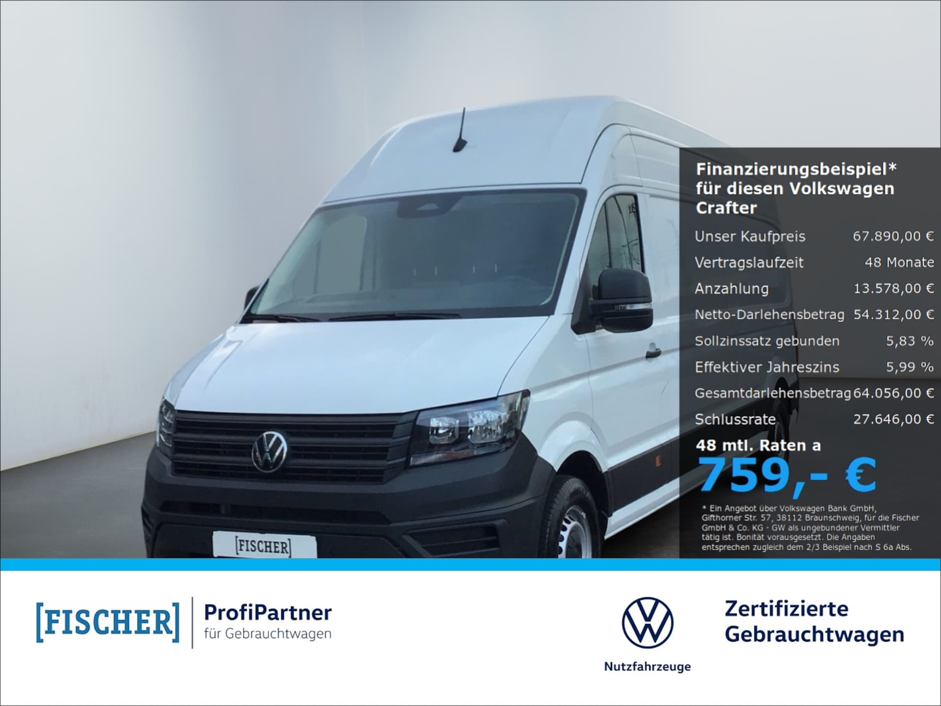 Volkswagen Crafter Kasten langer Radstand