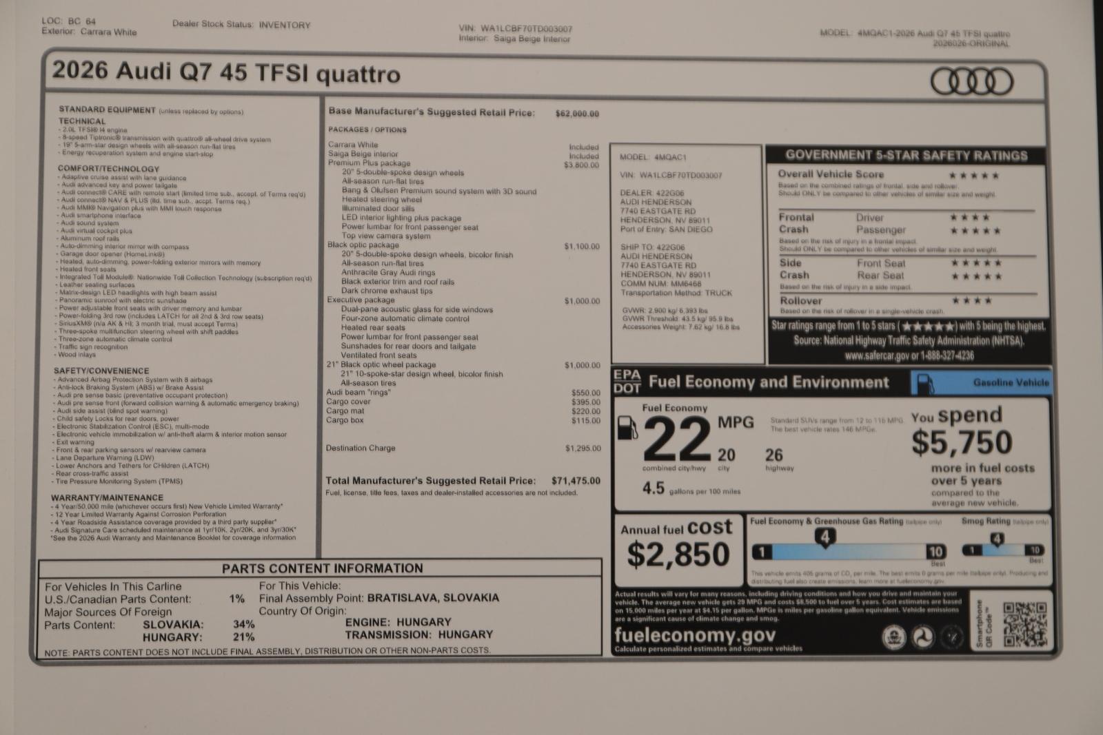 2026 Audi Q7 Premium Plus - Photo 31