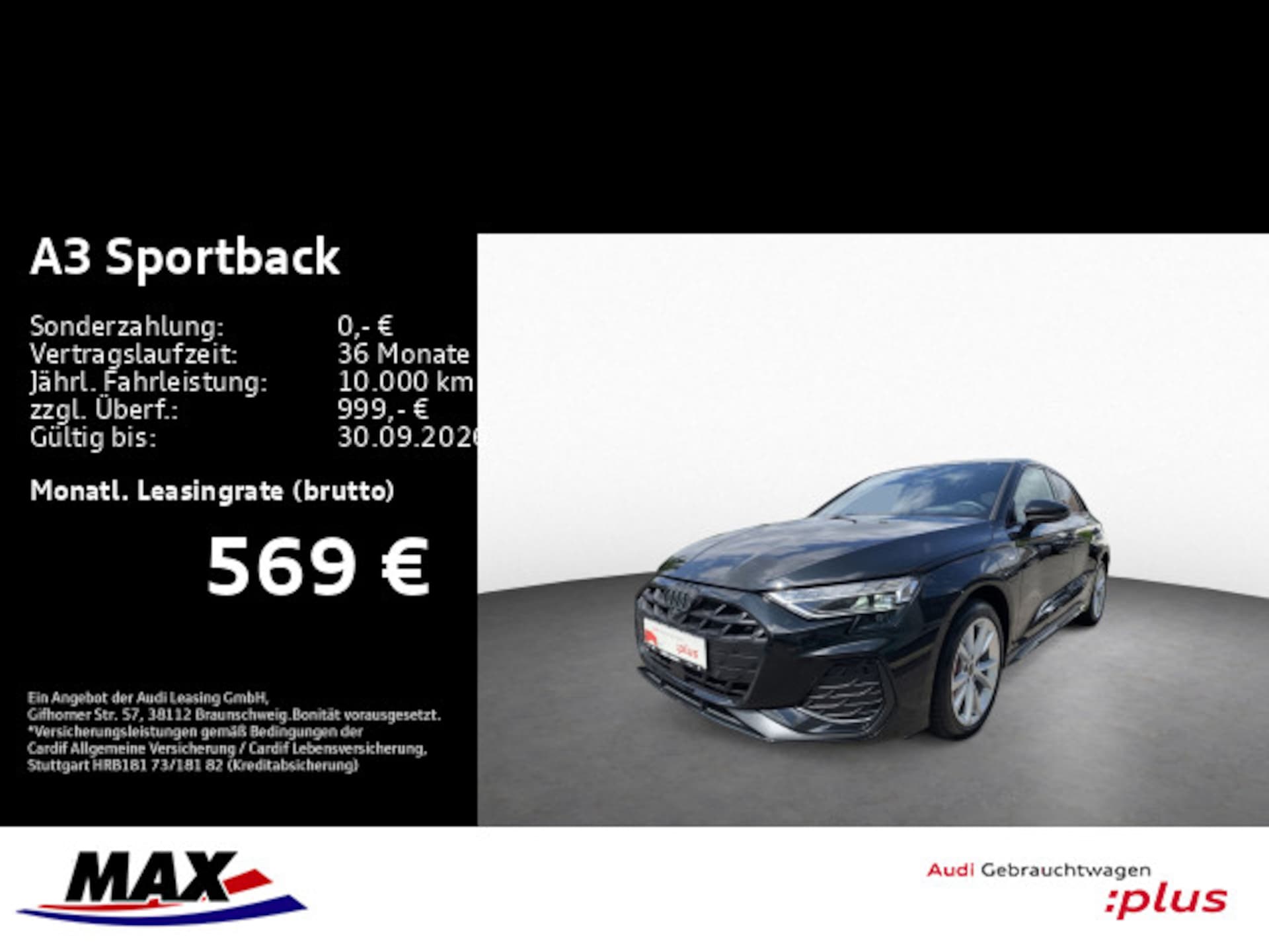 Audi A3 Sportback TFSI e S line