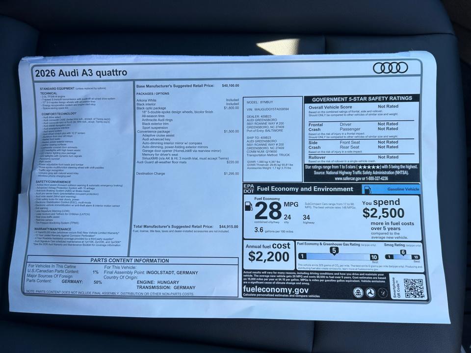 2026 Audi A3 Premium - Photo 33
