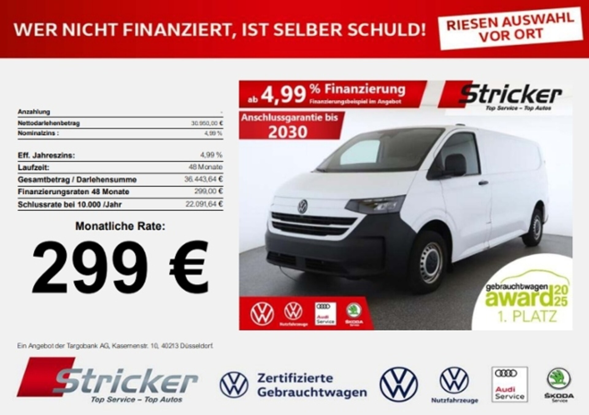 Volkswagen Transporter Kasten langer Radstand