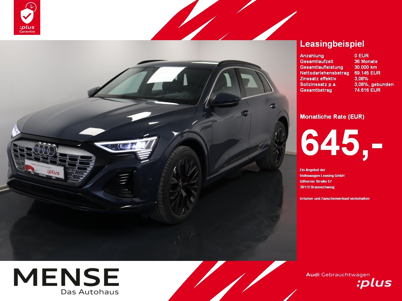 Image about Audi Q8 e-tron S line 55 e-tron quattro