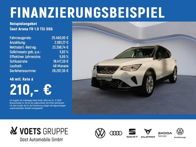 SEAT Arona FR 1.0 TSI DSG LED+SHZ+NAVI (2181)