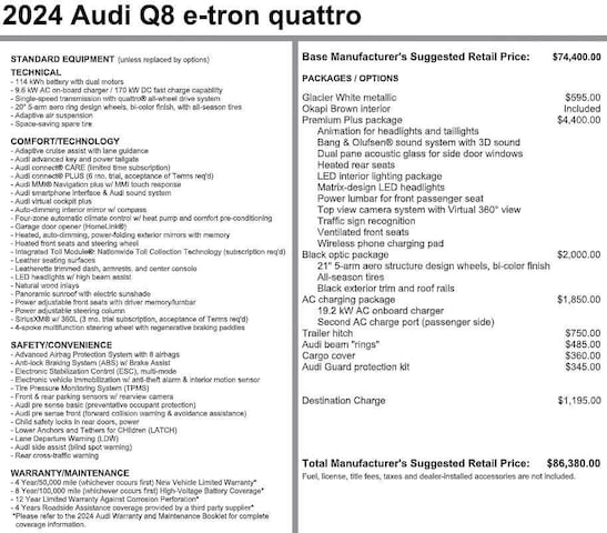 2024 Audi Q8 e-tron