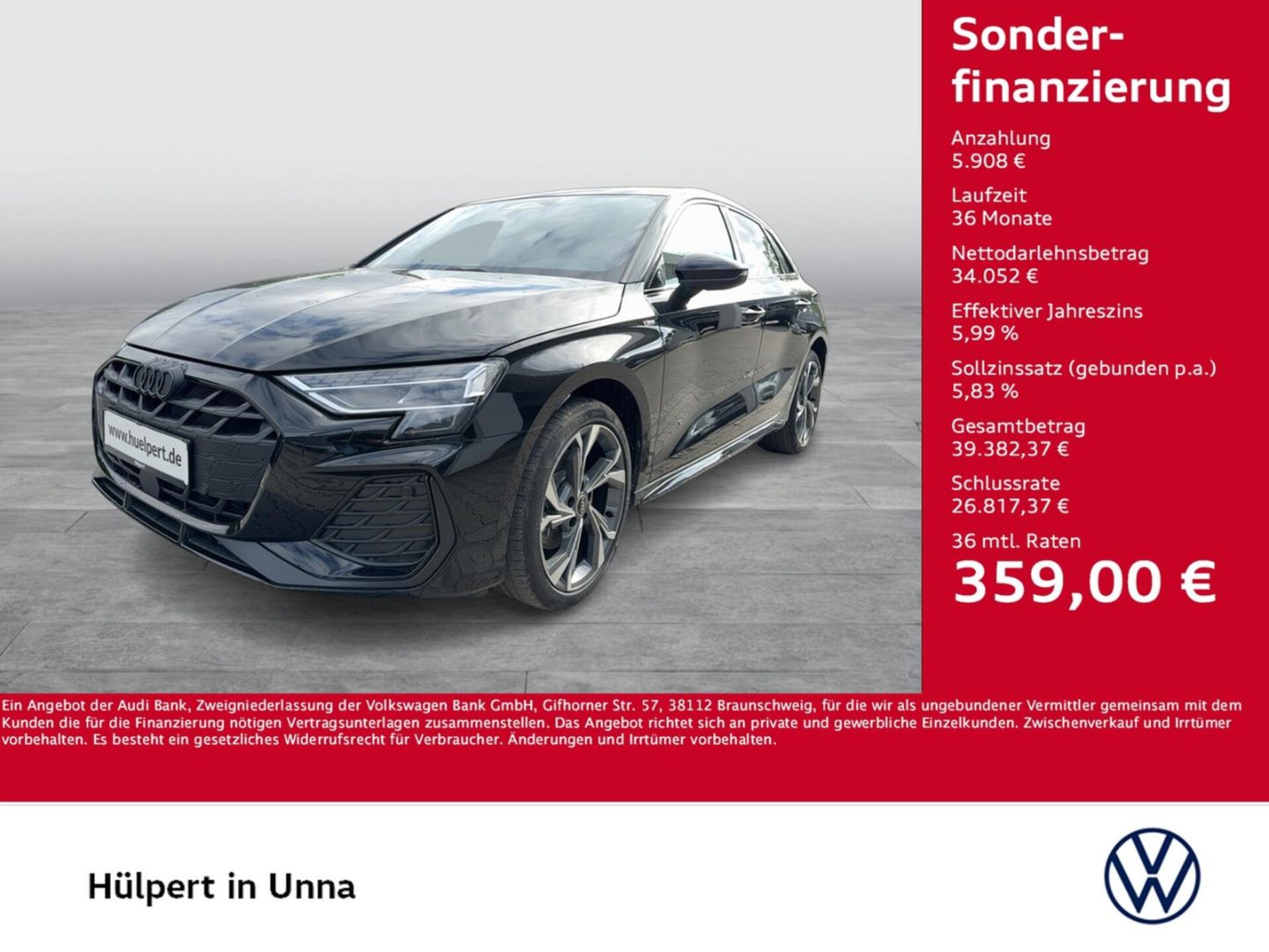 Audi A3 Sportback S line
