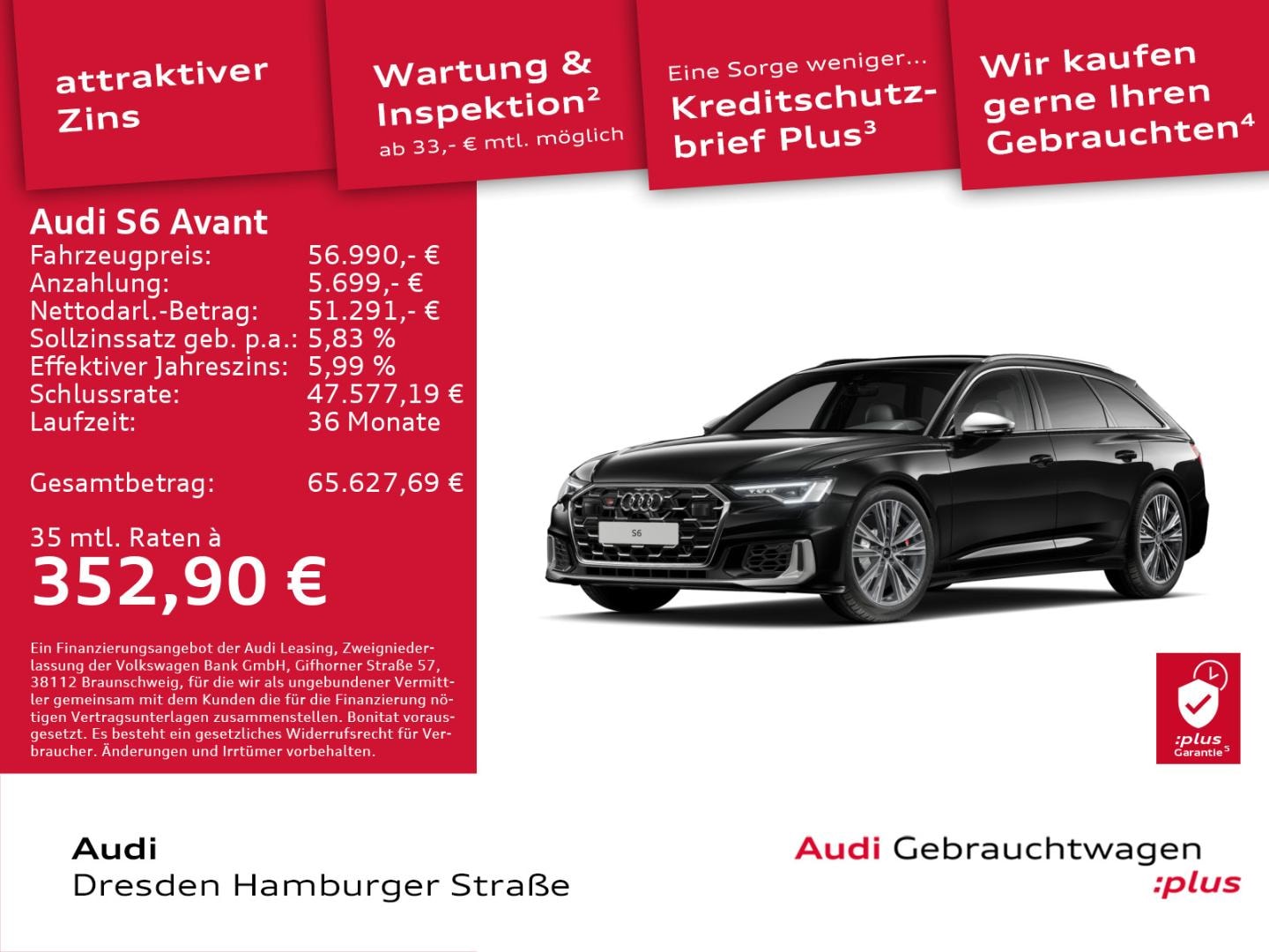 Bild über Audi S6 Avant TDI quattro tiptronic - für weitere Informationen kontaktieren Sie den Audi Partner