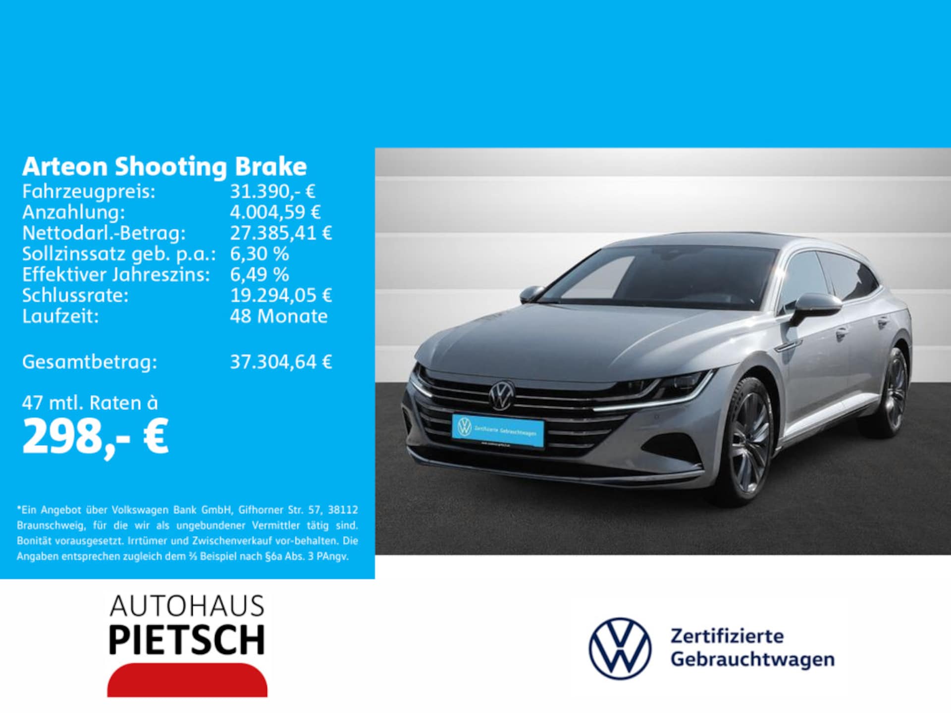 Volkswagen Arteon Shooting Brake Elegance