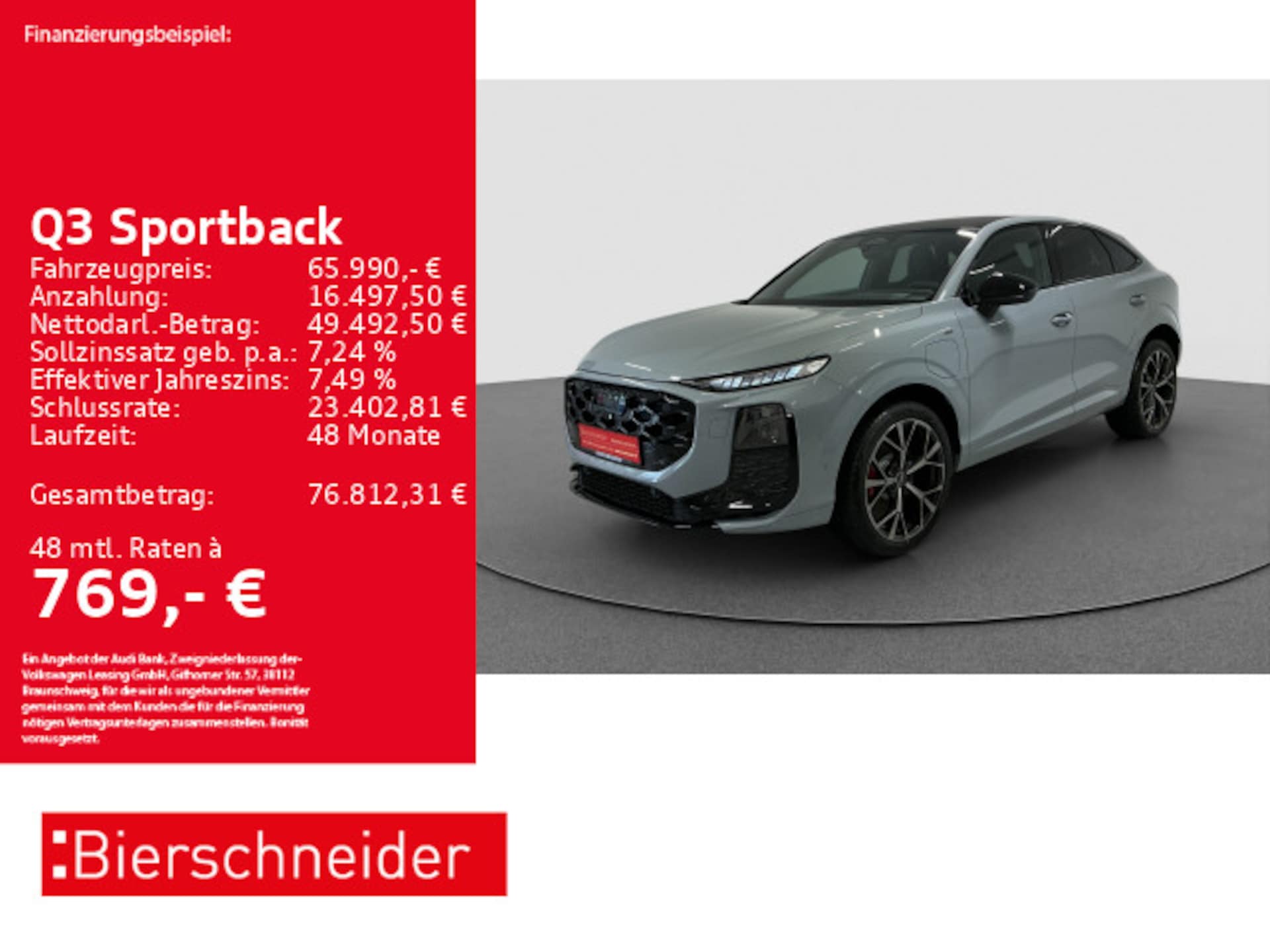 Audi Q3 Sportback e-hybrid