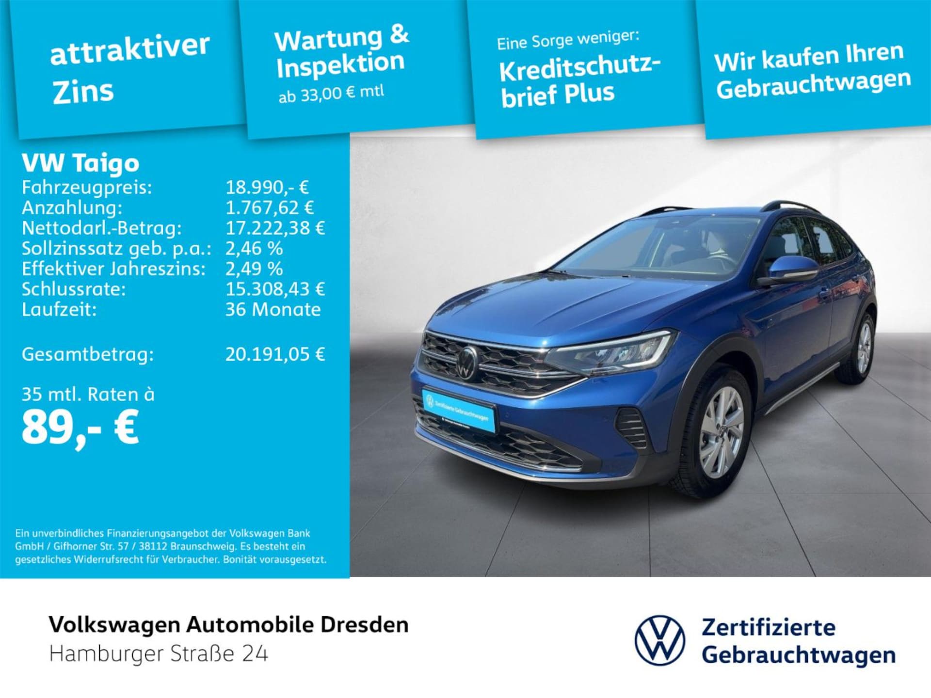 Volkswagen Taigo Life