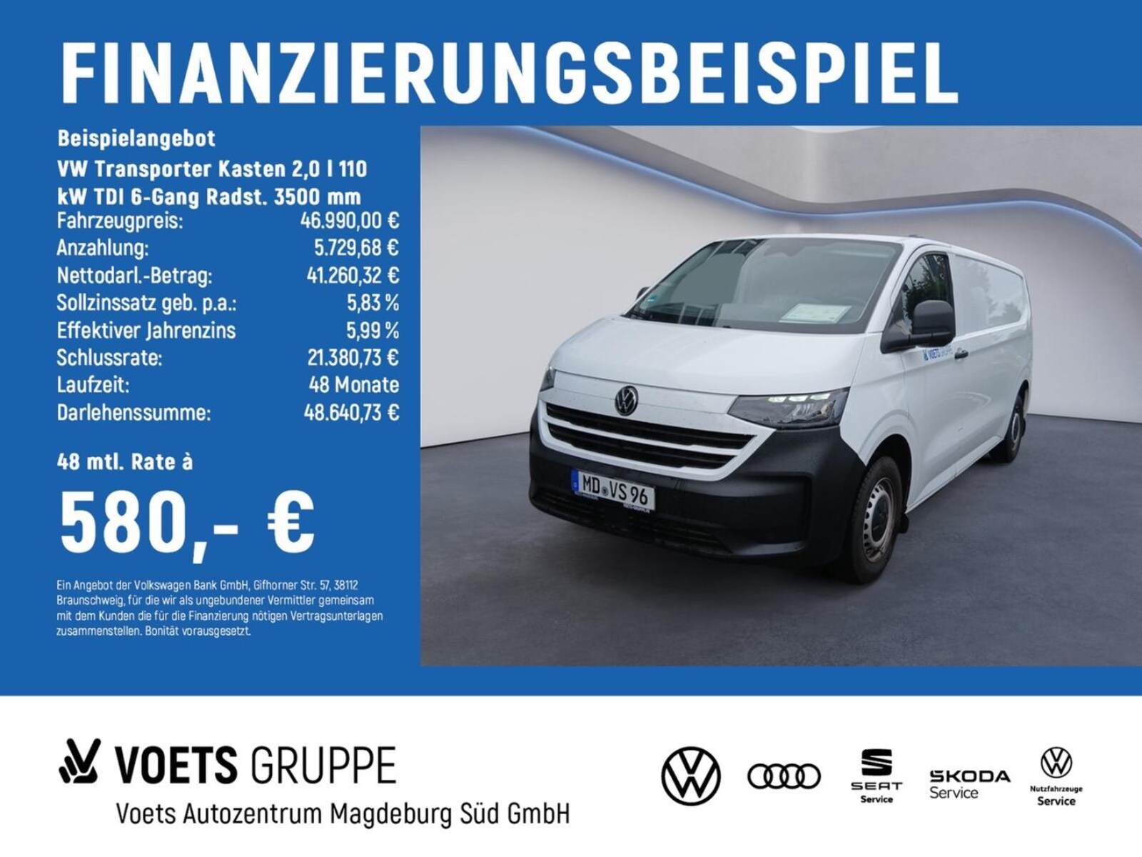 Volkswagen Transporter Kasten langer Radstand