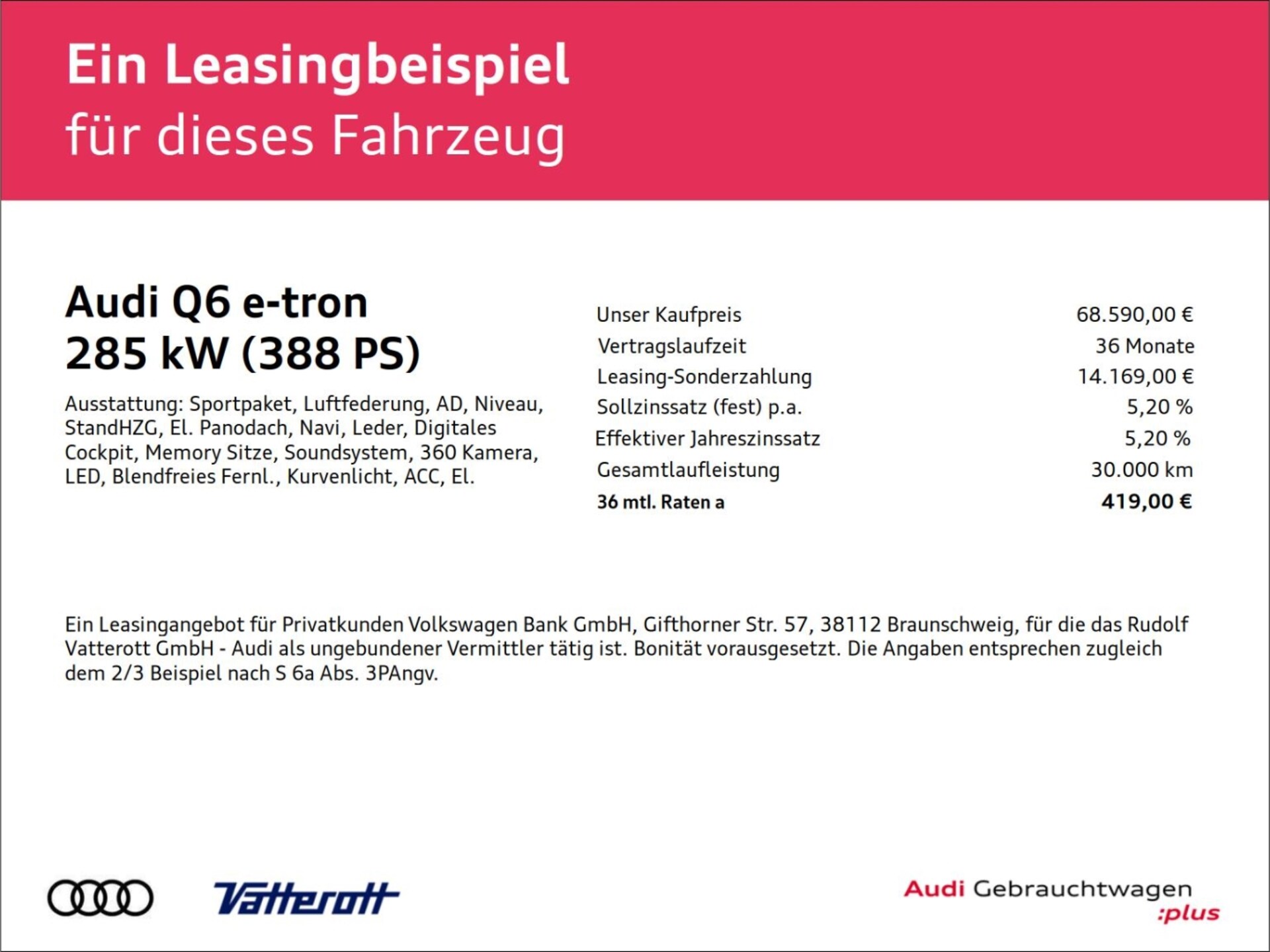 Audi Q6 SUV e-tron