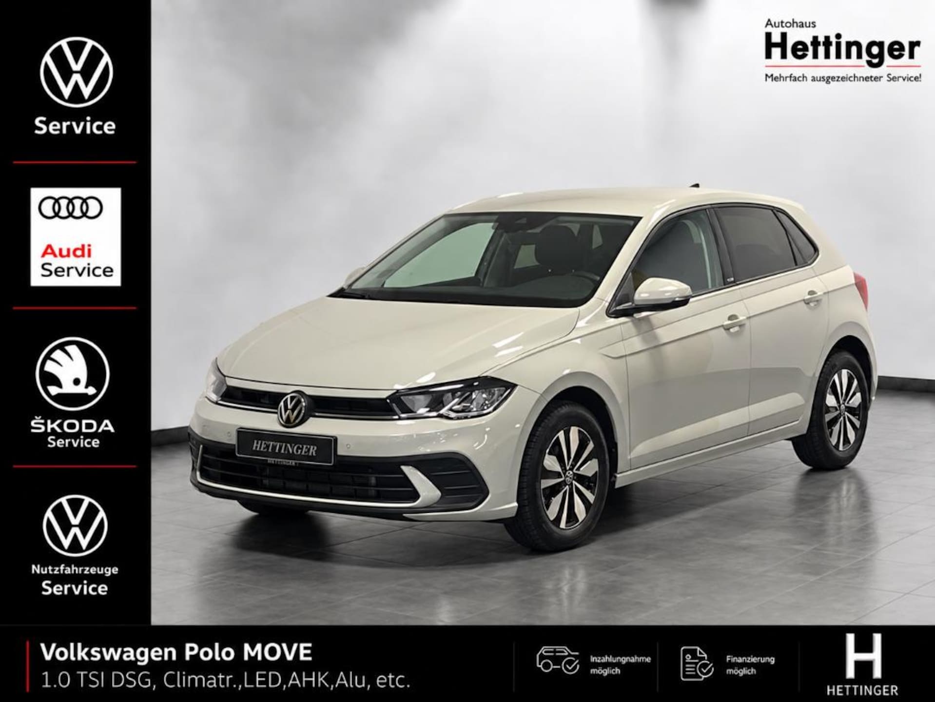Volkswagen Polo 2024 — 1.0 TSI DSG, Climatr.,LED,AHK,Alu...