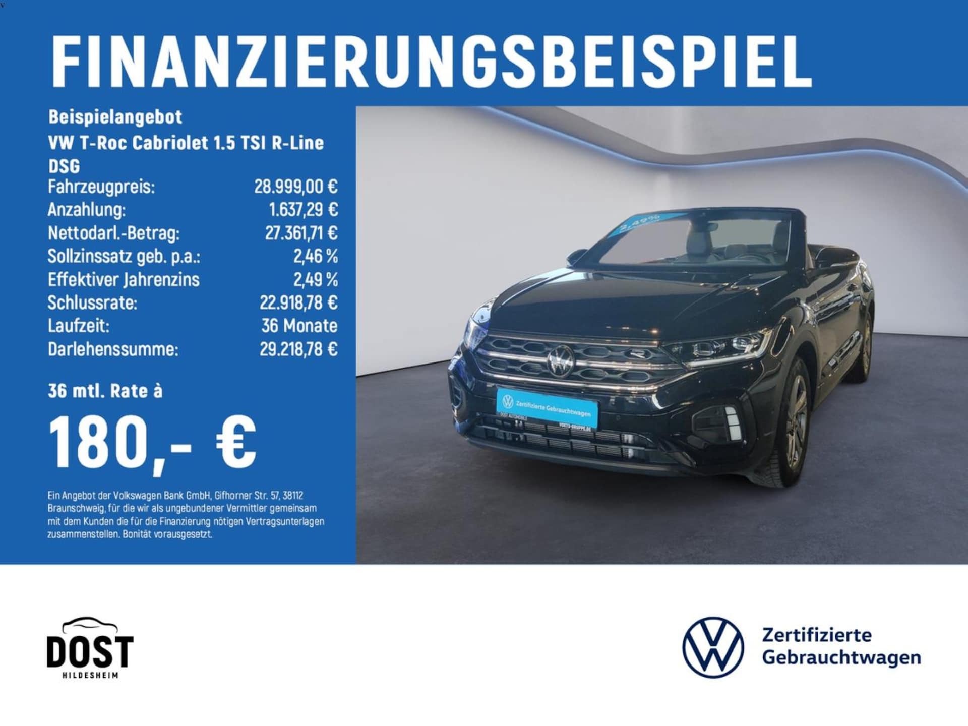 Volkswagen T-Roc Cabriolet R-Line
