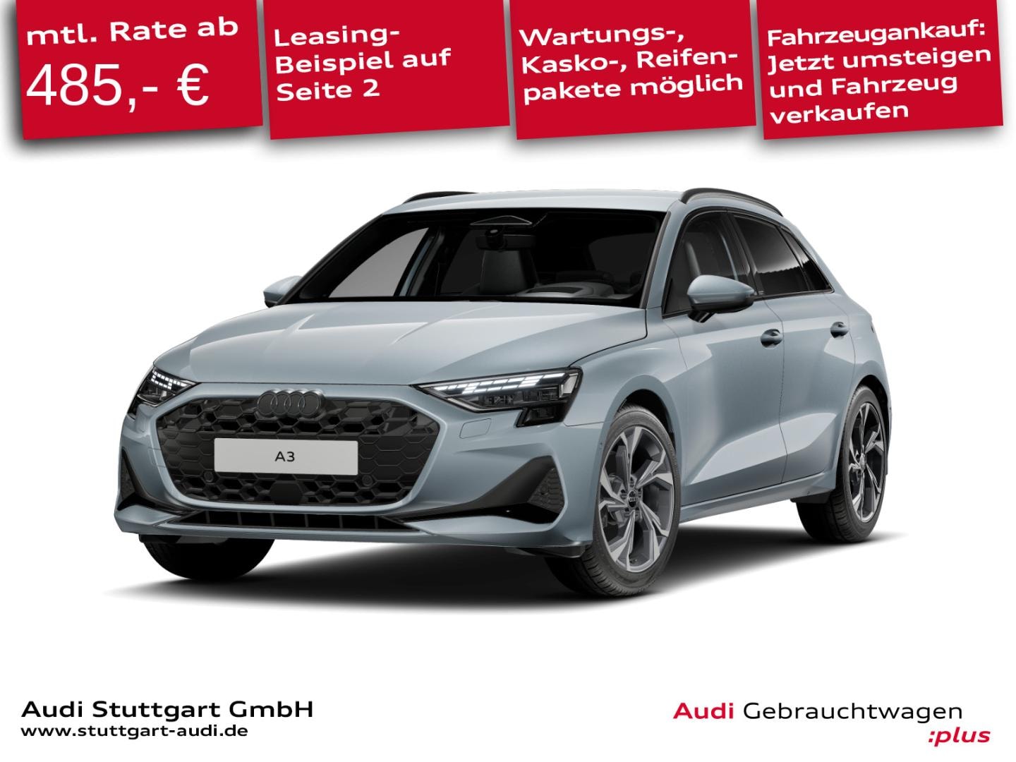 Bild über Audi A3 Sportback TFSI quattro S tronic - für weitere Informationen kontaktieren Sie den Audi Partner