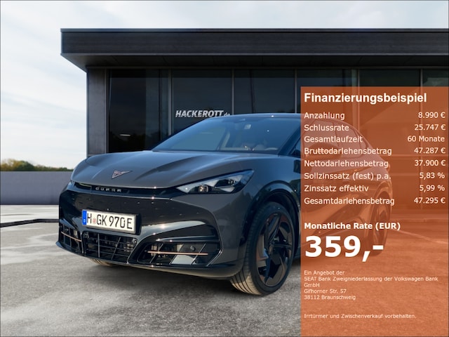 CUPRA Tavascan VZ 4Drive 250 kW 77kWh Adrenaline Pack (VFW-17169)