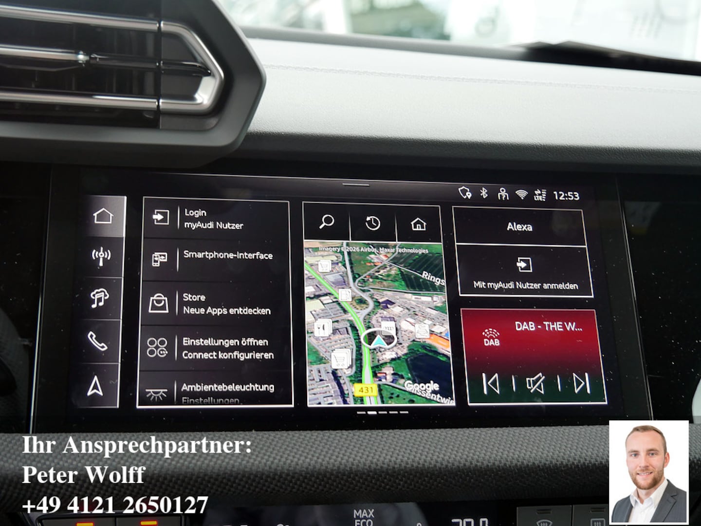 Bild über Audi A3 Sportback TDI S tronic - für weitere Informationen kontaktieren Sie den Audi Partner