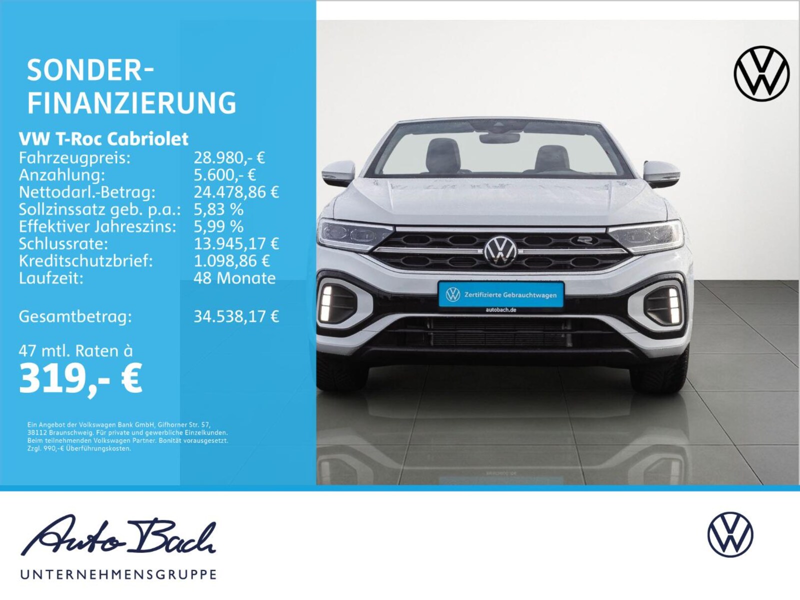 Volkswagen T-Roc Cabriolet – Bild 2
