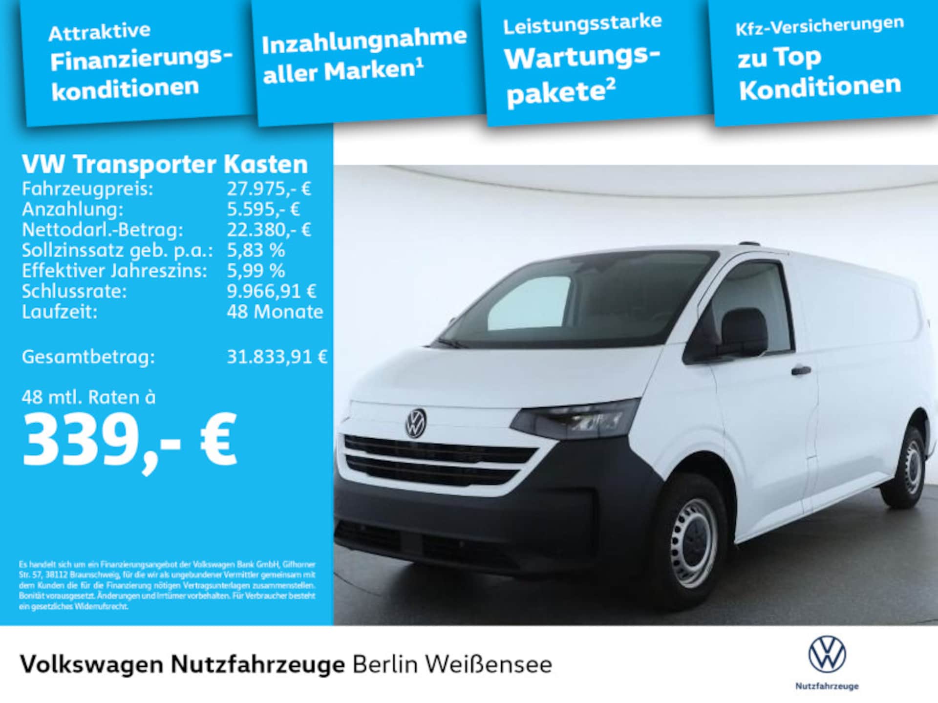 Volkswagen Transporter Kasten langer Radstand