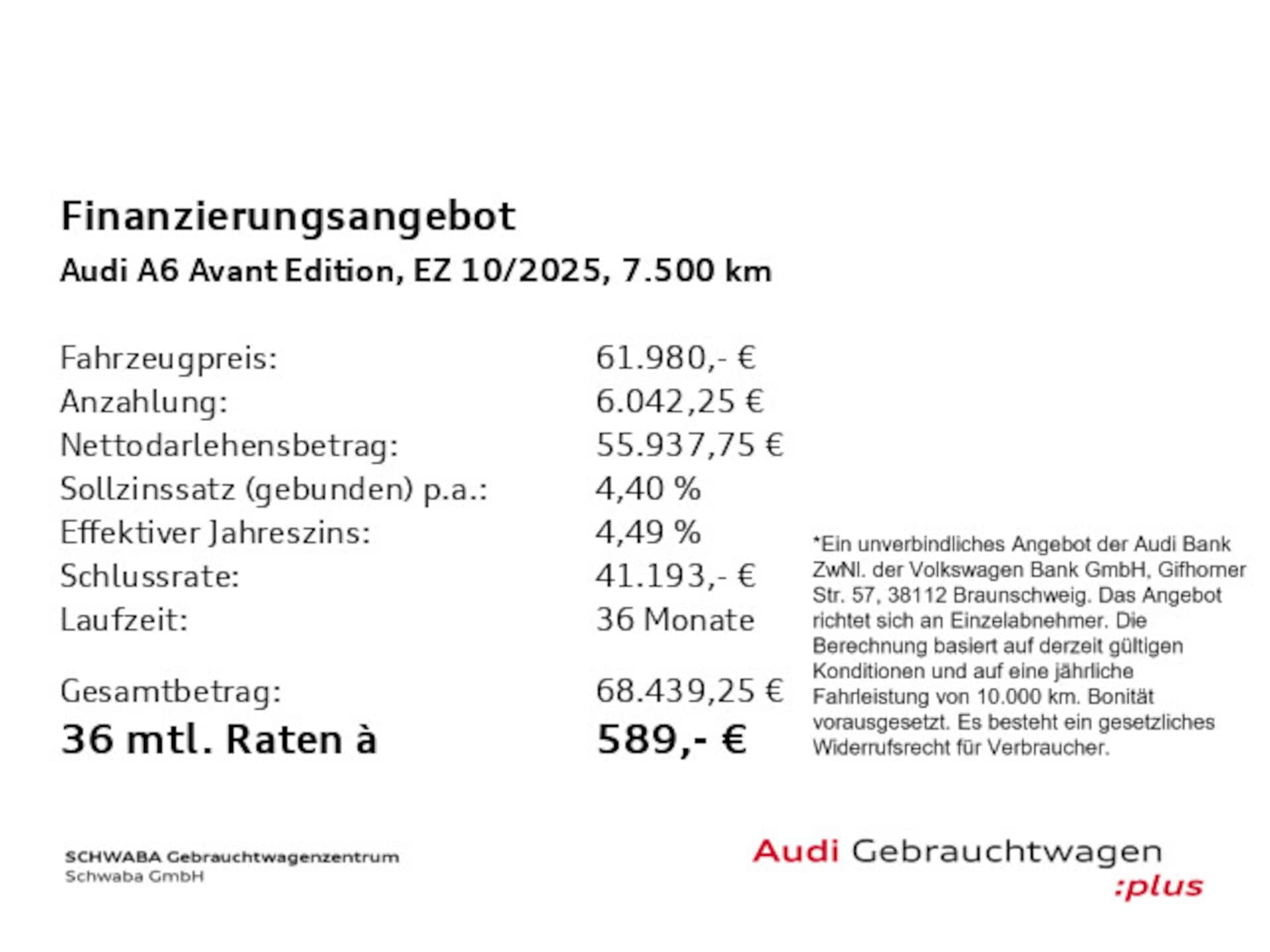 Audi A6 Avant edition one