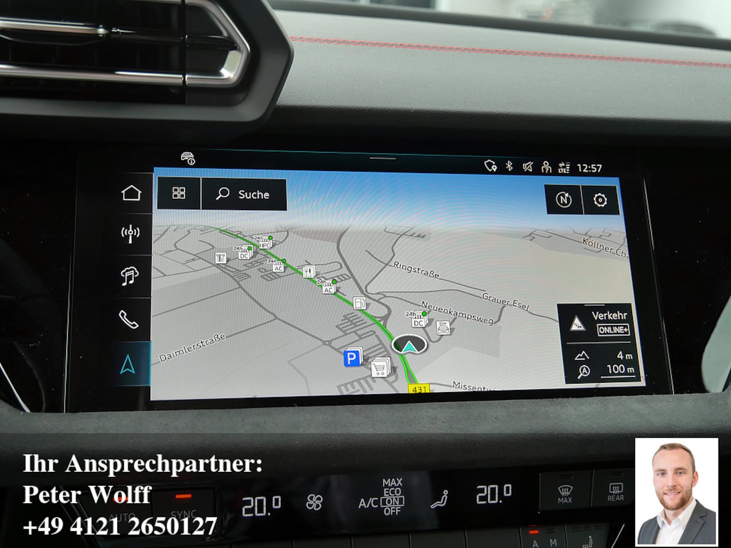 Bild über Audi A3 Sportback TFSI e TFSI e 200 kW S tronic - für weitere Informationen kontaktieren Sie den Audi Partner