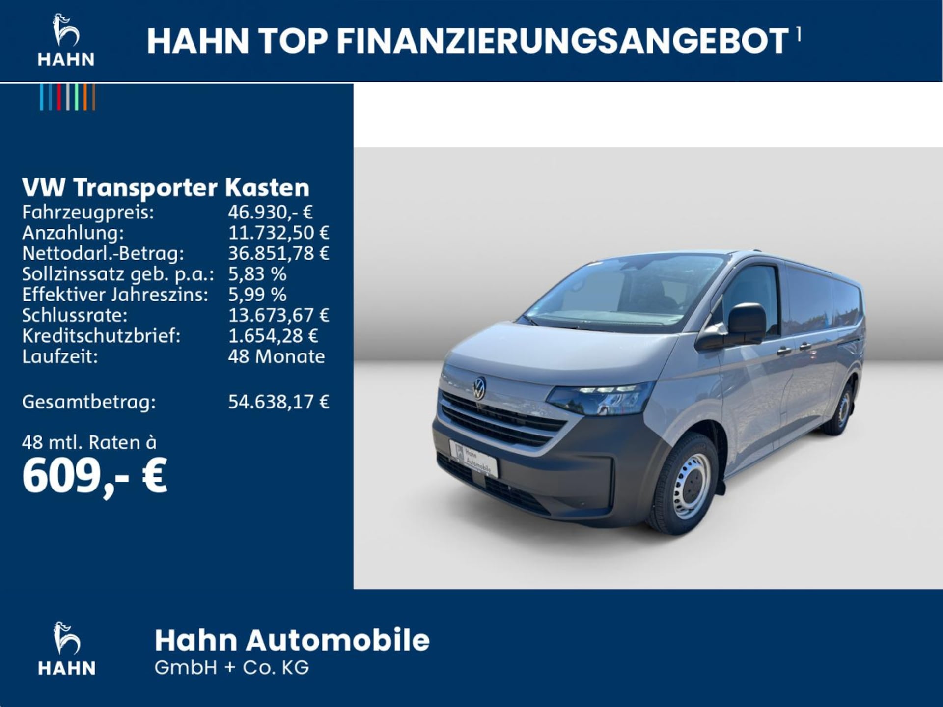 Volkswagen Transporter Kasten langer Radstand