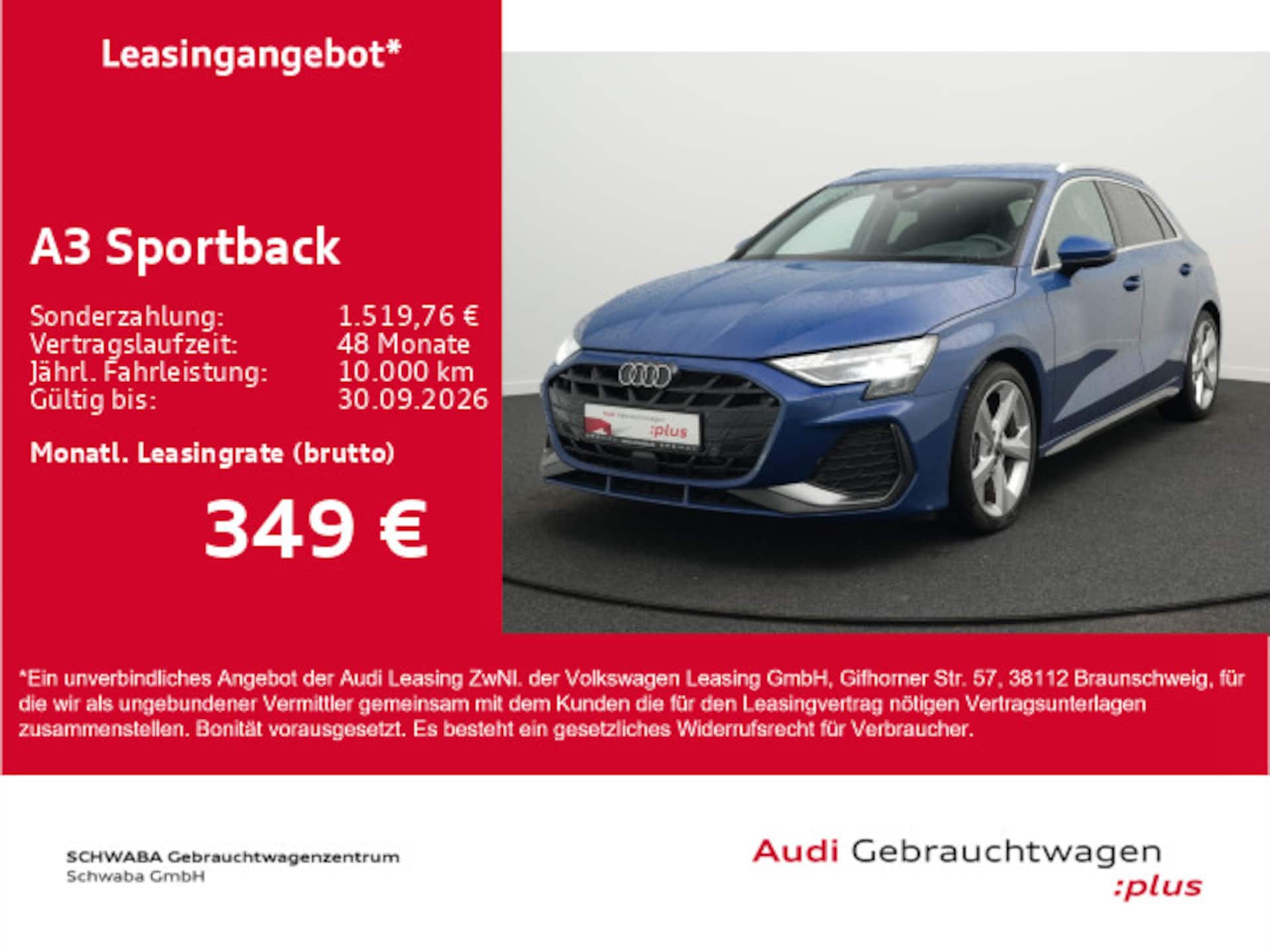 Audi A3 Sportback S line