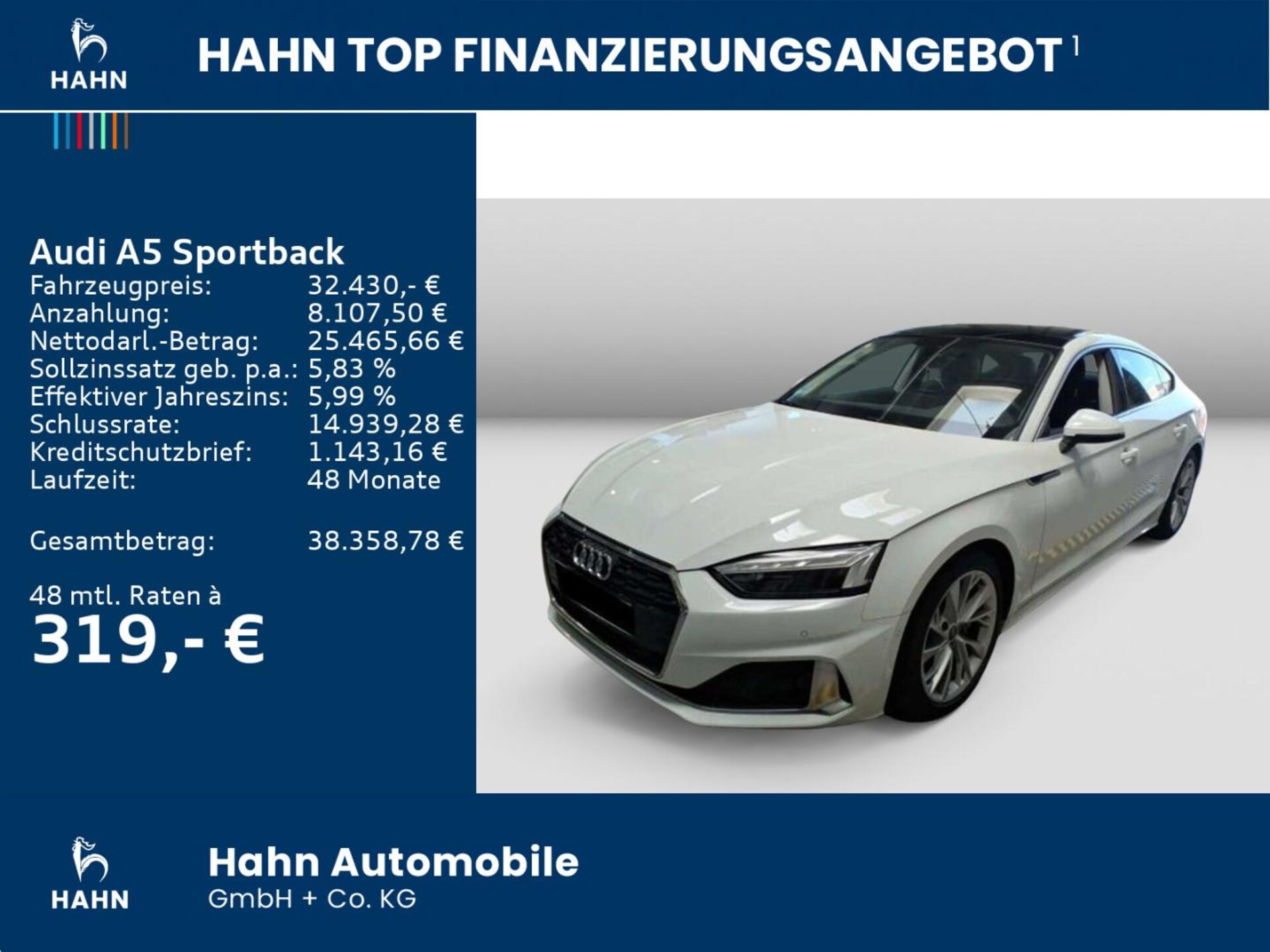 Audi A5 Sportback Advanced