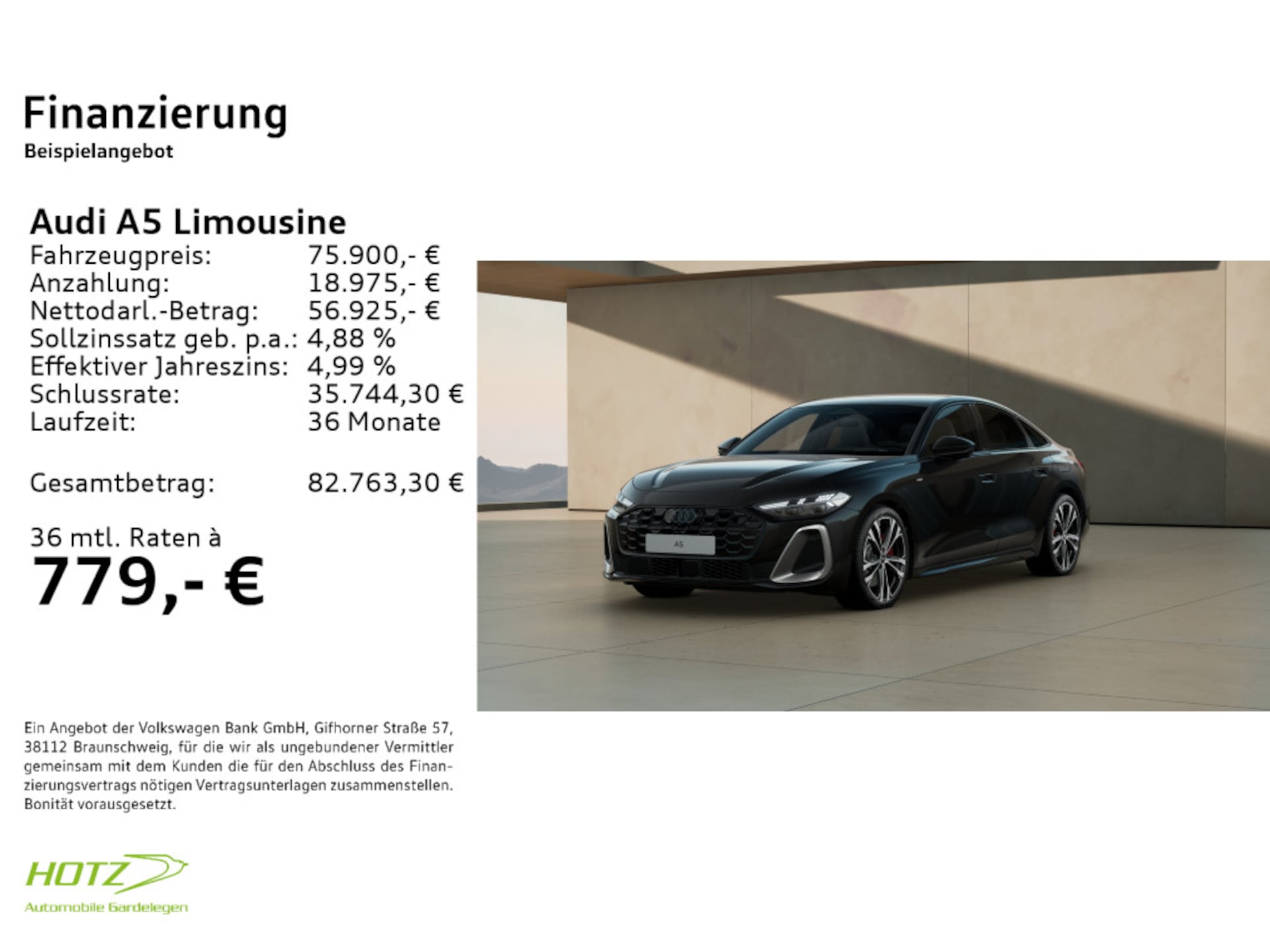Audi A5 Limousine e-hybrid edition one