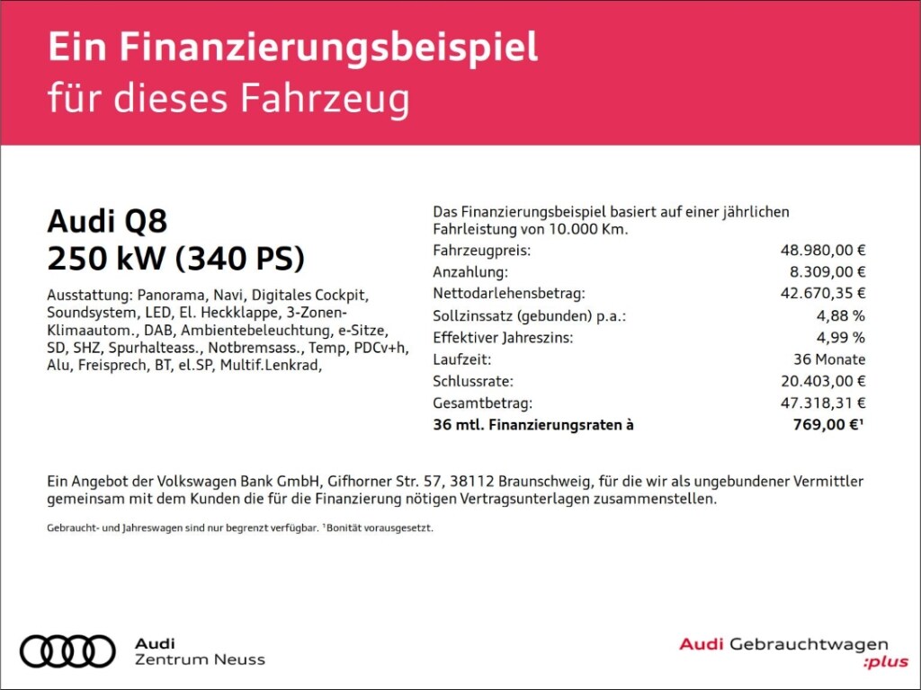 Image about Audi Q8 TFSI e 55 TFSI e quattro tiptronic