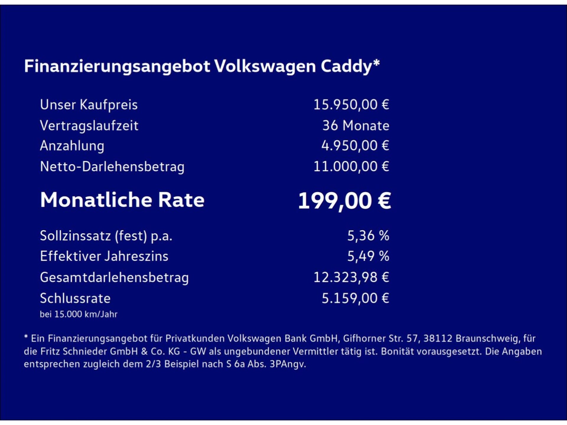 Volkswagen Caddy Kasten