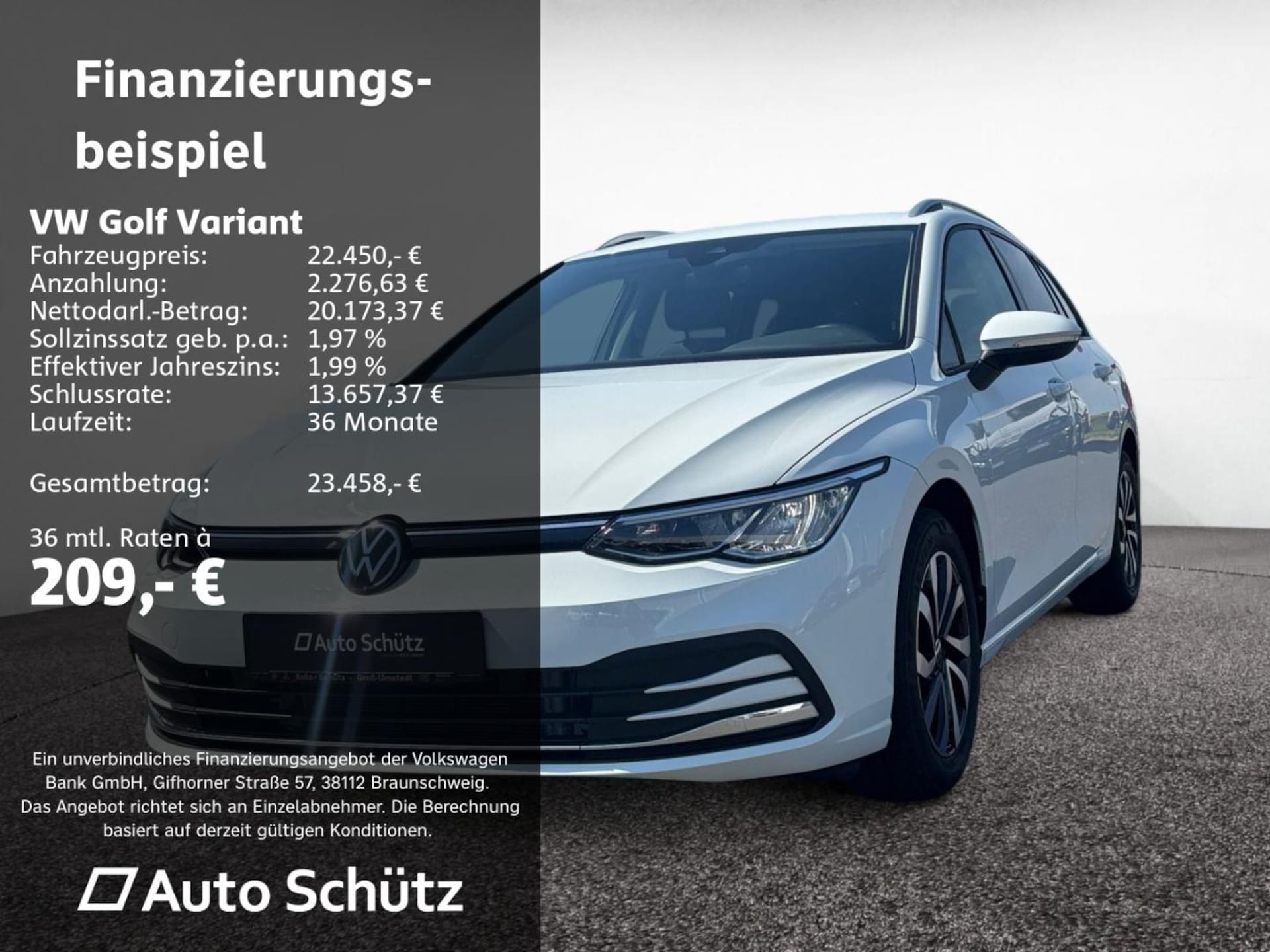 Volkswagen Golf Variant 2023 — Golf VIII Variant 1.0 eTSI ACTIVE+DSG+NAVI+AHK+LED+SHZ+PDC