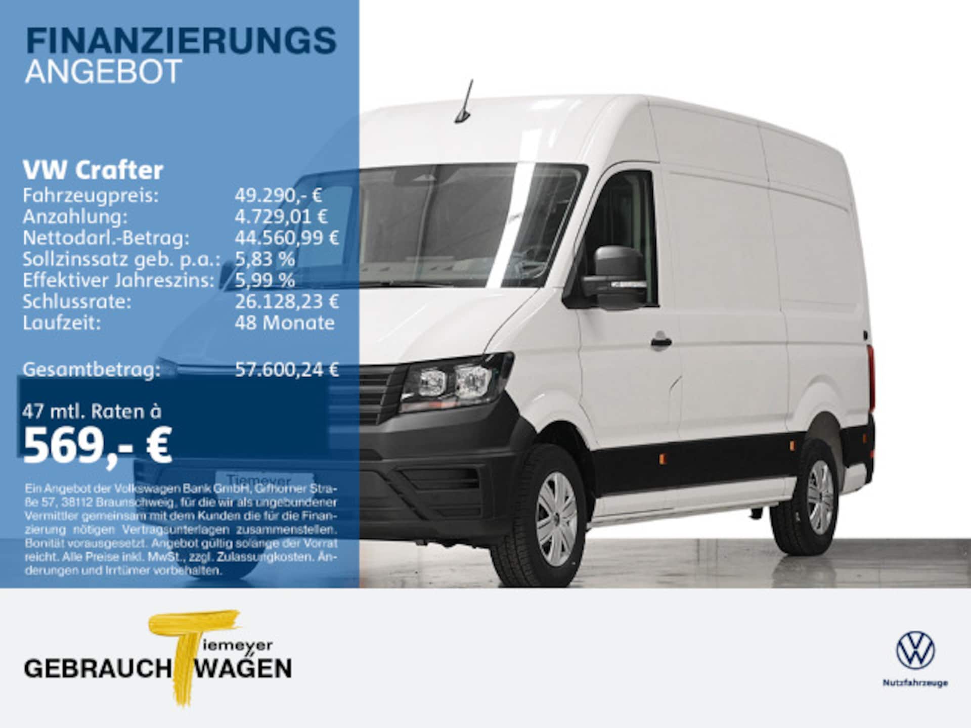 Volkswagen Crafter Kasten mittlerer Radstand