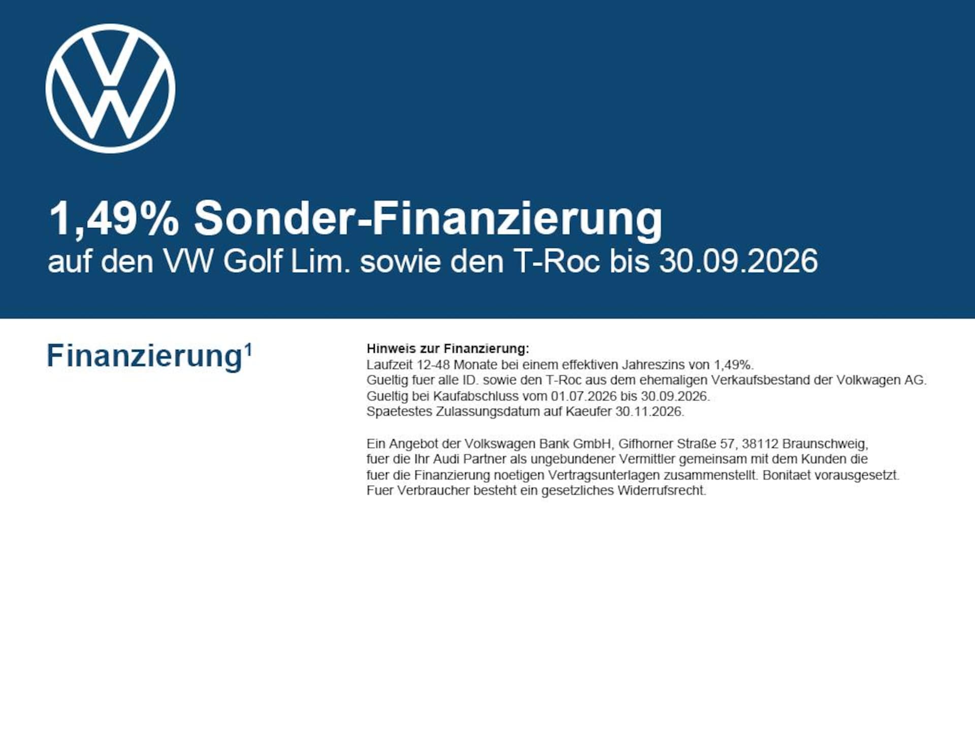 Volkswagen Golf Goal